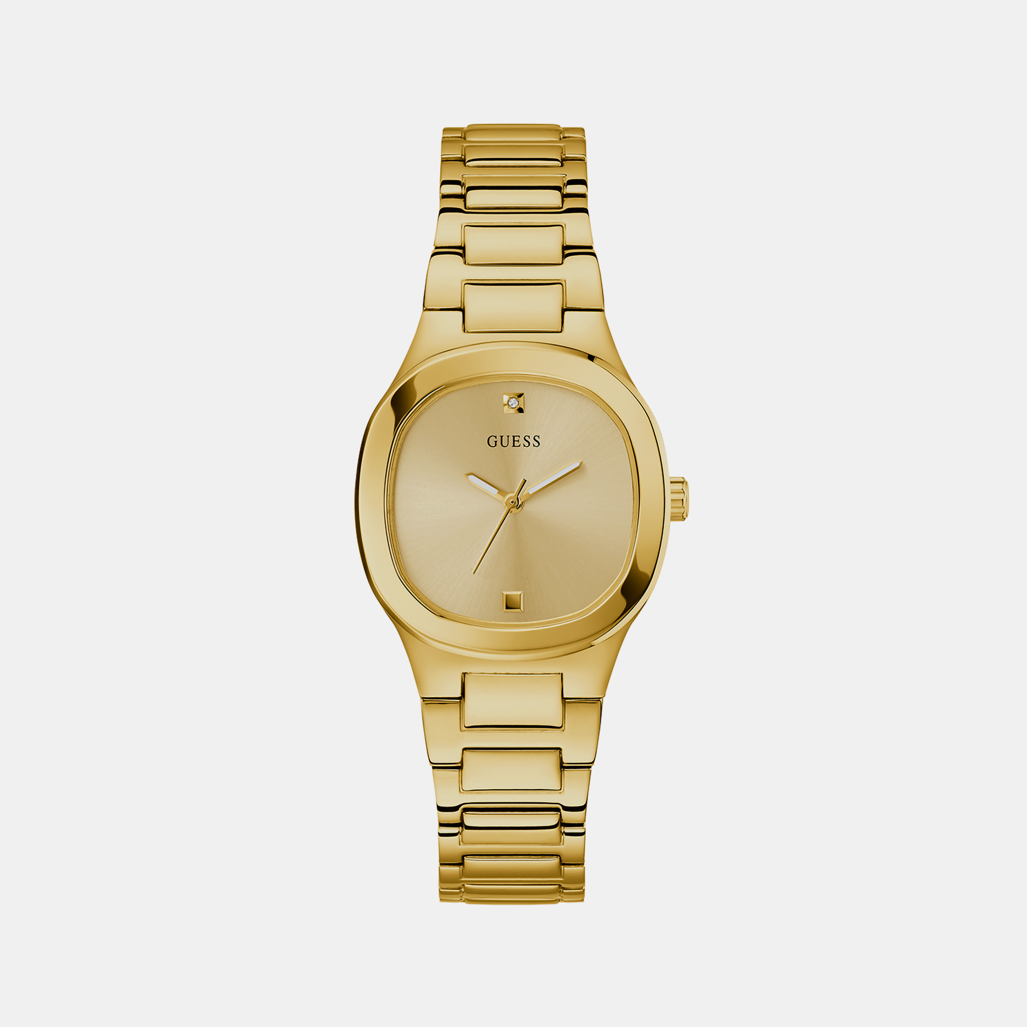 Guess Eve Women Quartz Gold Dial Analog Stainless Steel Watch GW0615L2