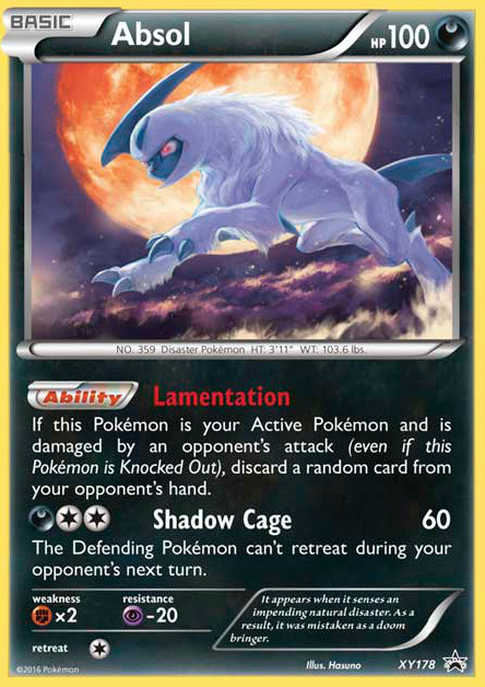 Promo xyp-xy178 holo – Pokémon Absol - XY178 - Promo [xyp-XY178] [Holo] - Absol - XY178 - Promo