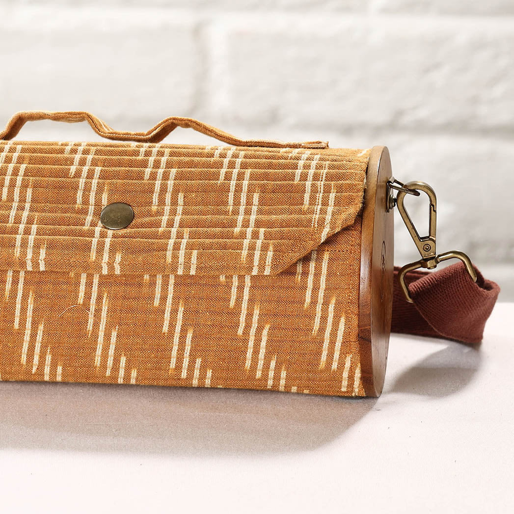 LUKKA CHUPPI Brown - DIY Round Sling Bag / Clutch With Changeable Sleeve - view 5