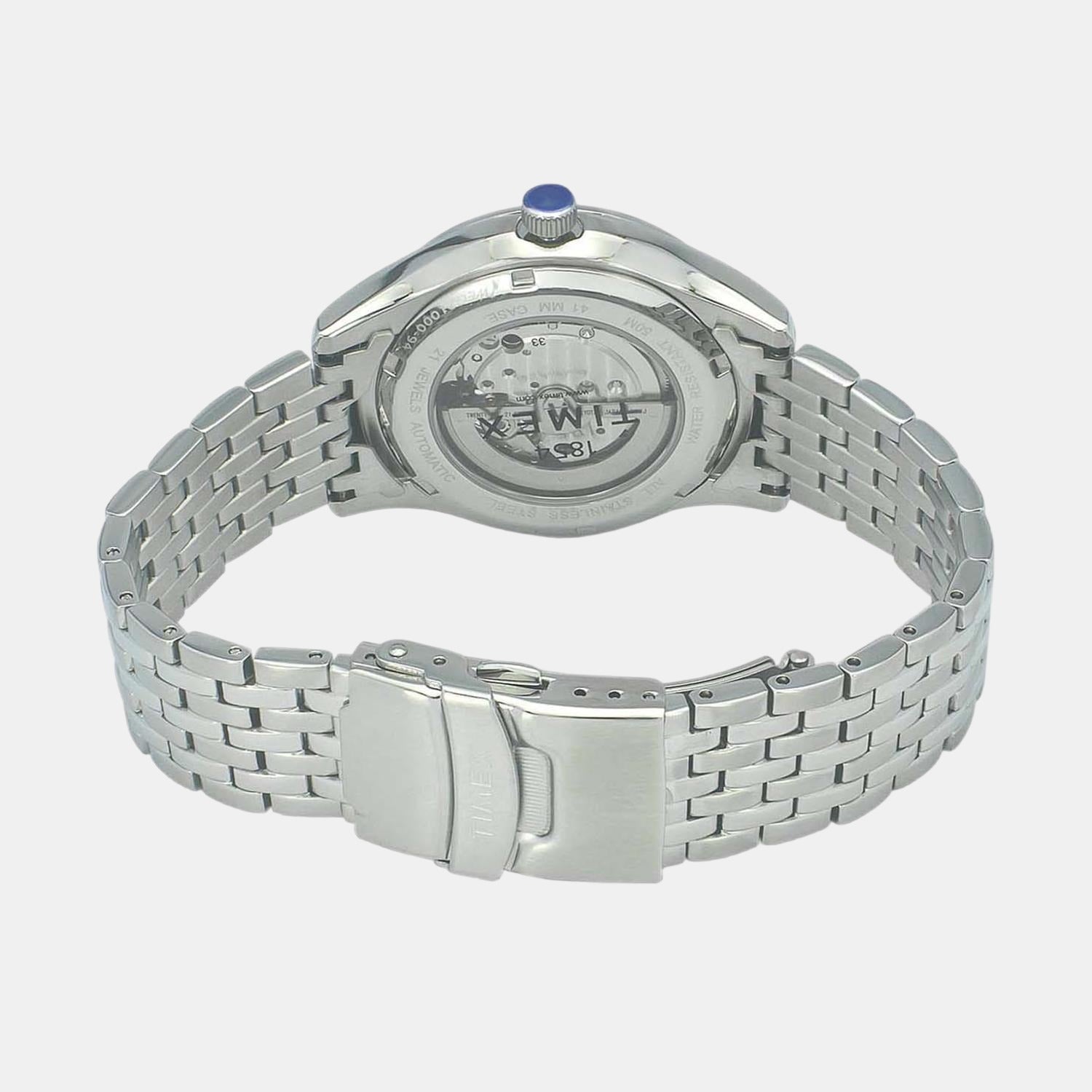 Timex E Class Men Quartz Silver Dial Analog Stainless Steel Watch TWEG21000 - view 2