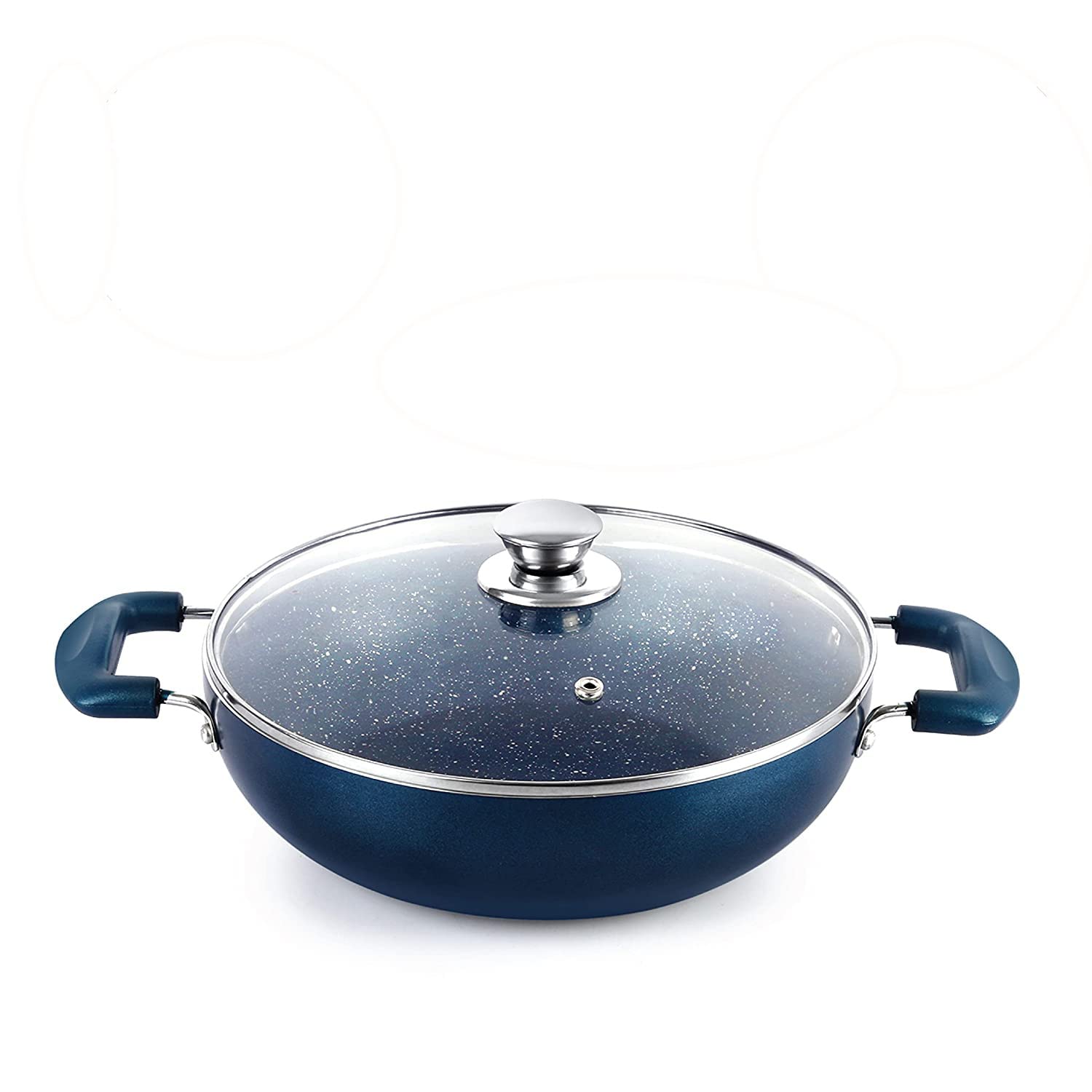 Cello Oxford Induction Base Kadhai With Glass Lid