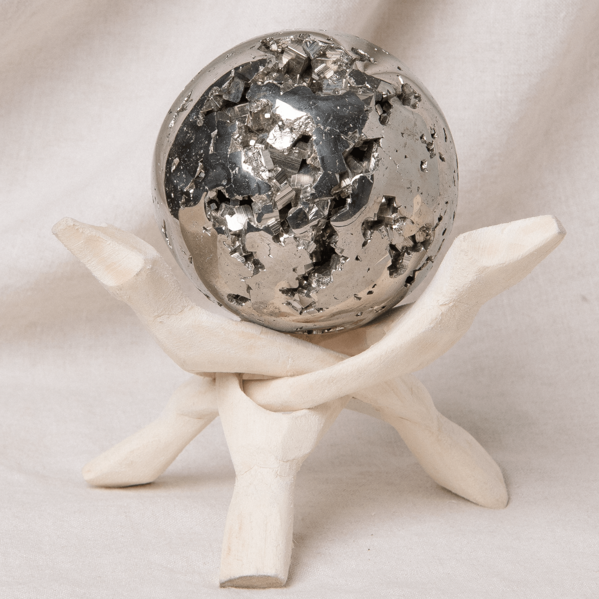 Tiny Rituals Natural Pyrite Sphere - AAA Premium Quality - view 9