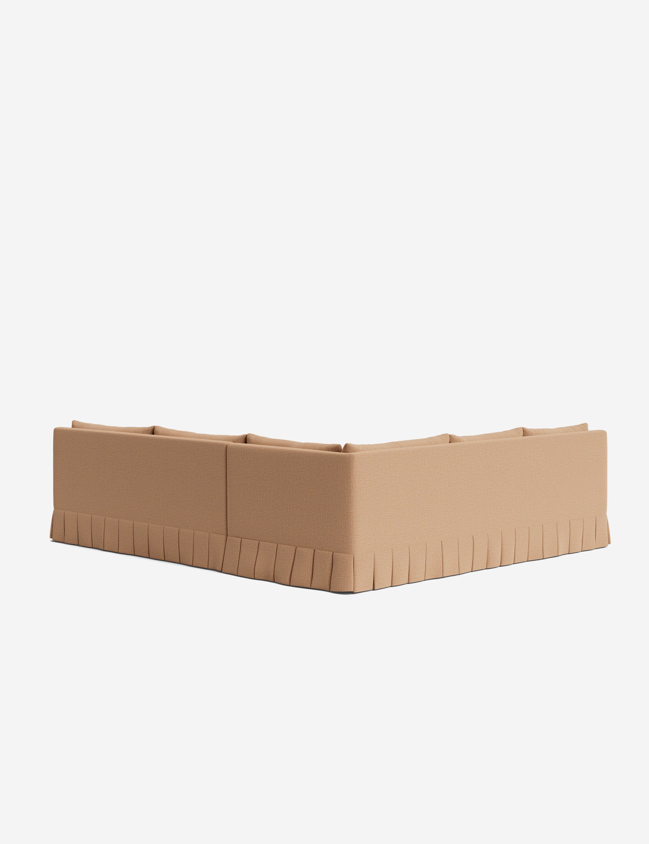 Lulu and Georgia Portola Luxe Depth Pleated Corner Sectional Sofa - view 78