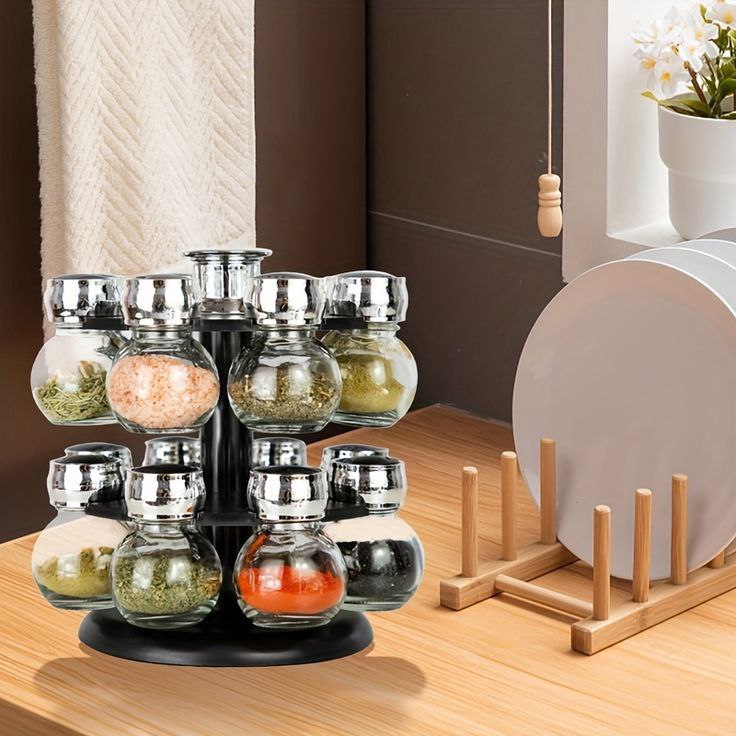 Roposo Clout Quick Pickup 16 In 1 Spice Rack