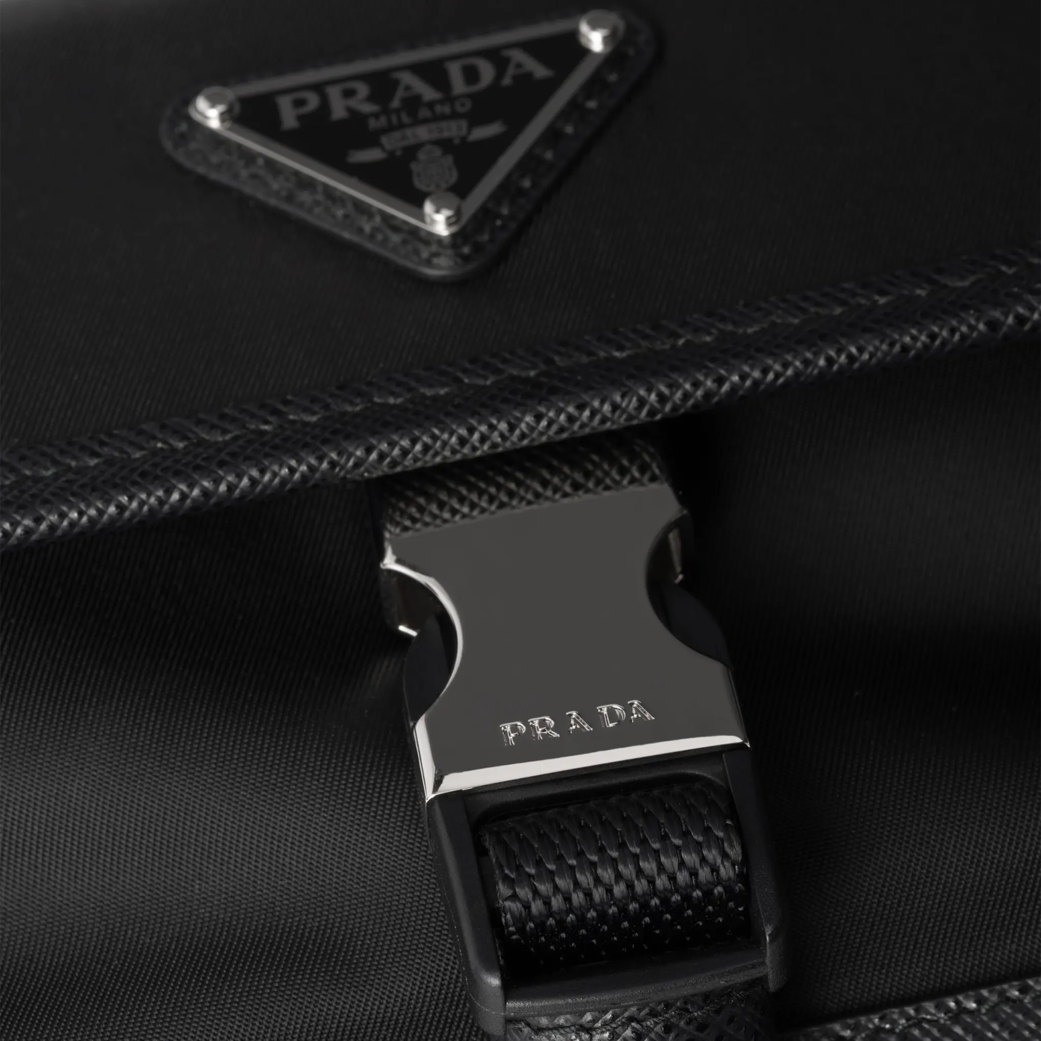 Prada Re-Nylon Saffiano Leather Black Smartphone Case - view 5