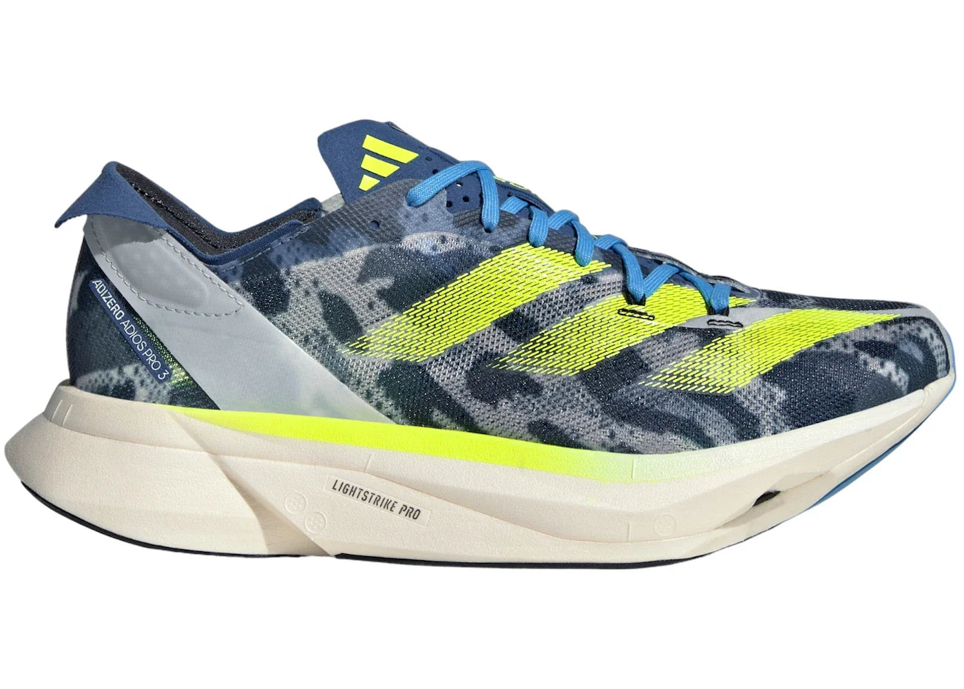 adidas Adizero Adios Pro 3 Crystal White Lucid Lemon Blue Burst (Women's) - view 2