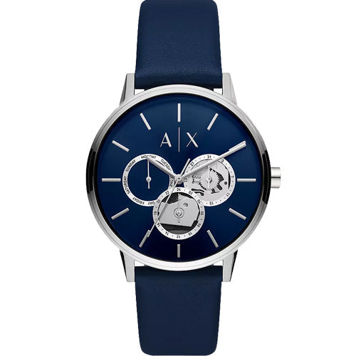 Armani Exchange Classic Blue Dial Men 42mm