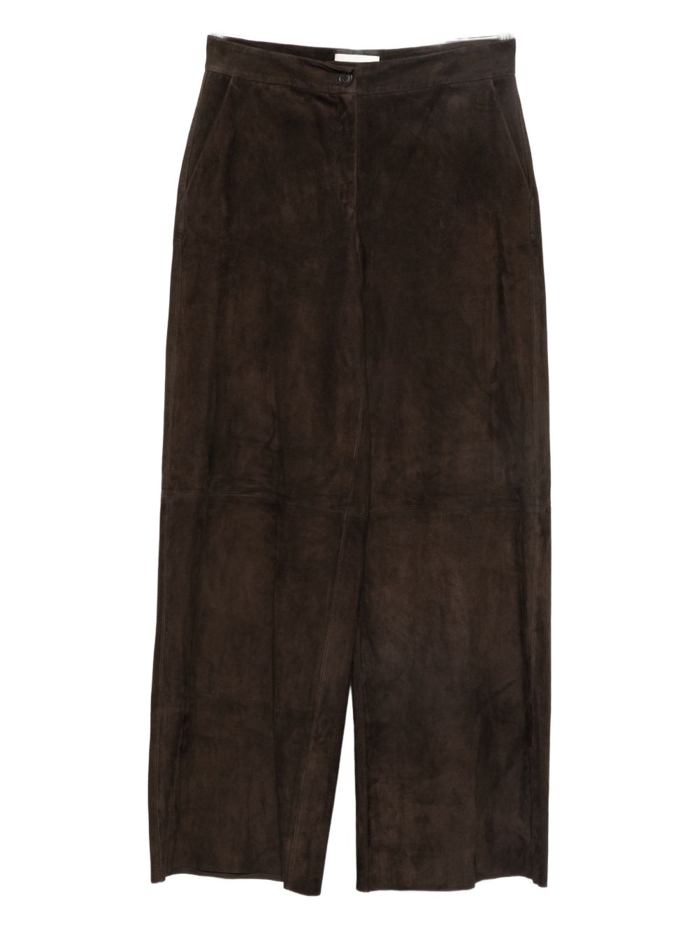 Via Masini 80 Leather wide-leg trousers – Calf Leather 100%