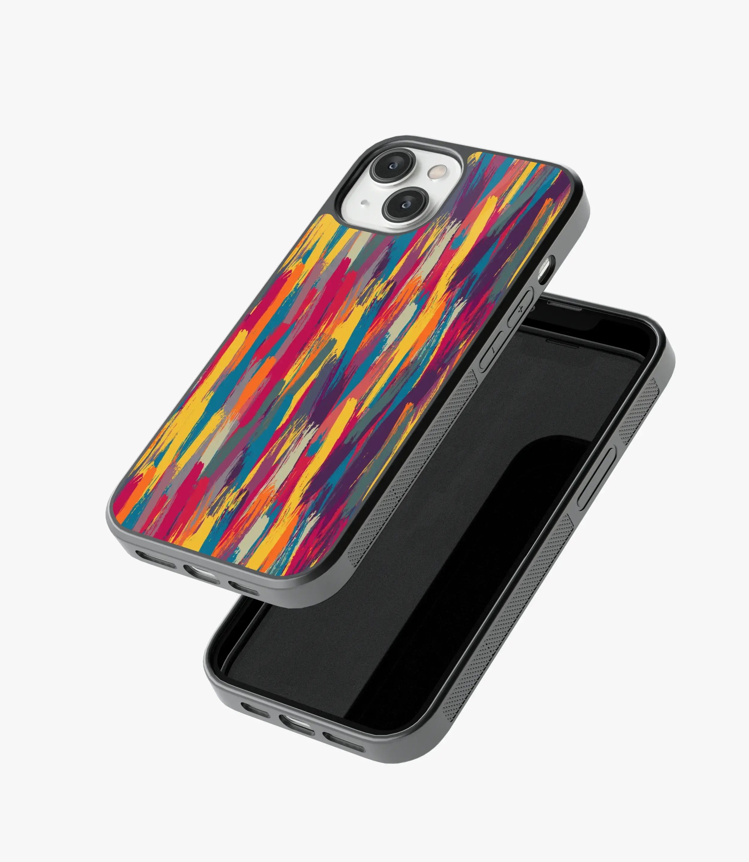 The Case Company Abstract Brush Strokes Pattern Glass Case - view 3