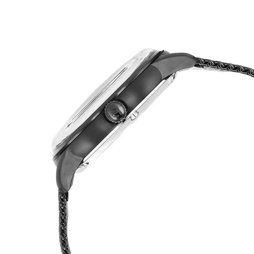 Titan Skeletal Automatic Black Dial Black Stainless Steel Strap Watch for Men 44mm NS90110NM01 - view 2