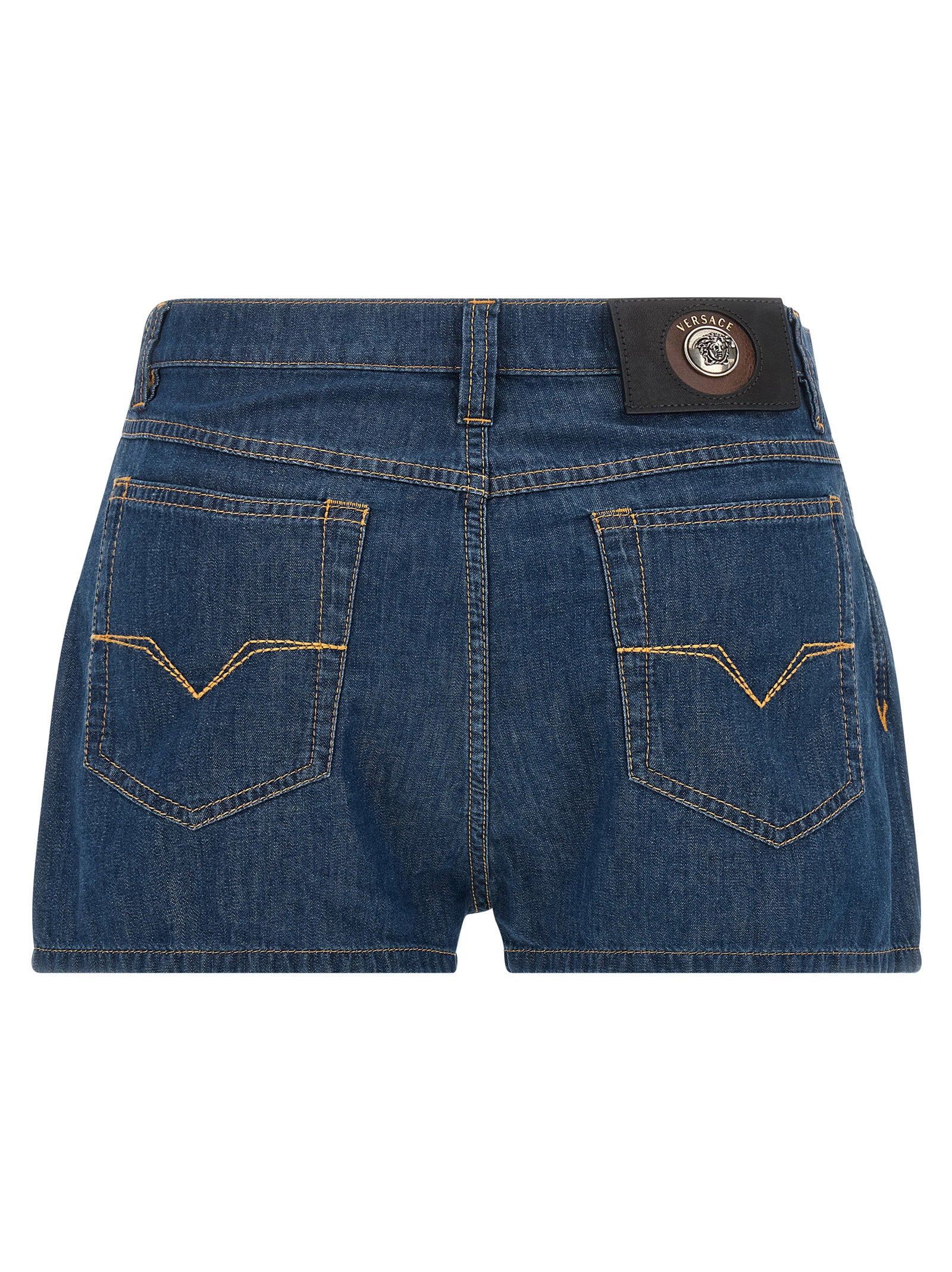 Versace Chambray Denim Shorts – 100% cotton - view 2