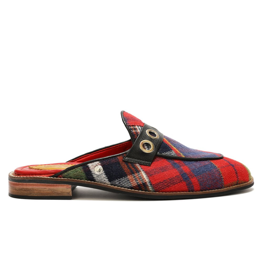 Banjaaran India Red Tartans Mule_ for Men (discontinued) - view 3