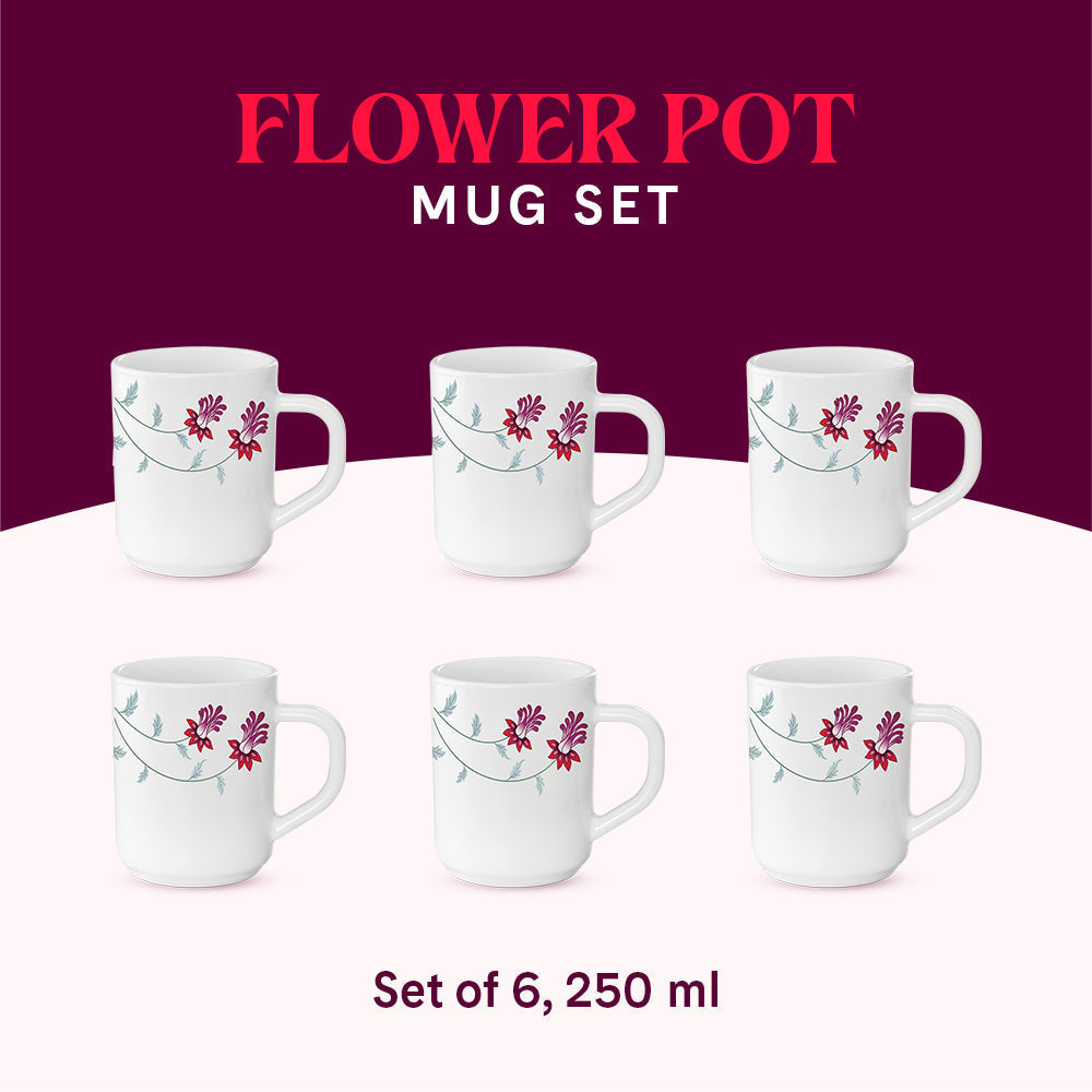 My Borosil Larah by Borosil Flower Pot Mug Set - view 16