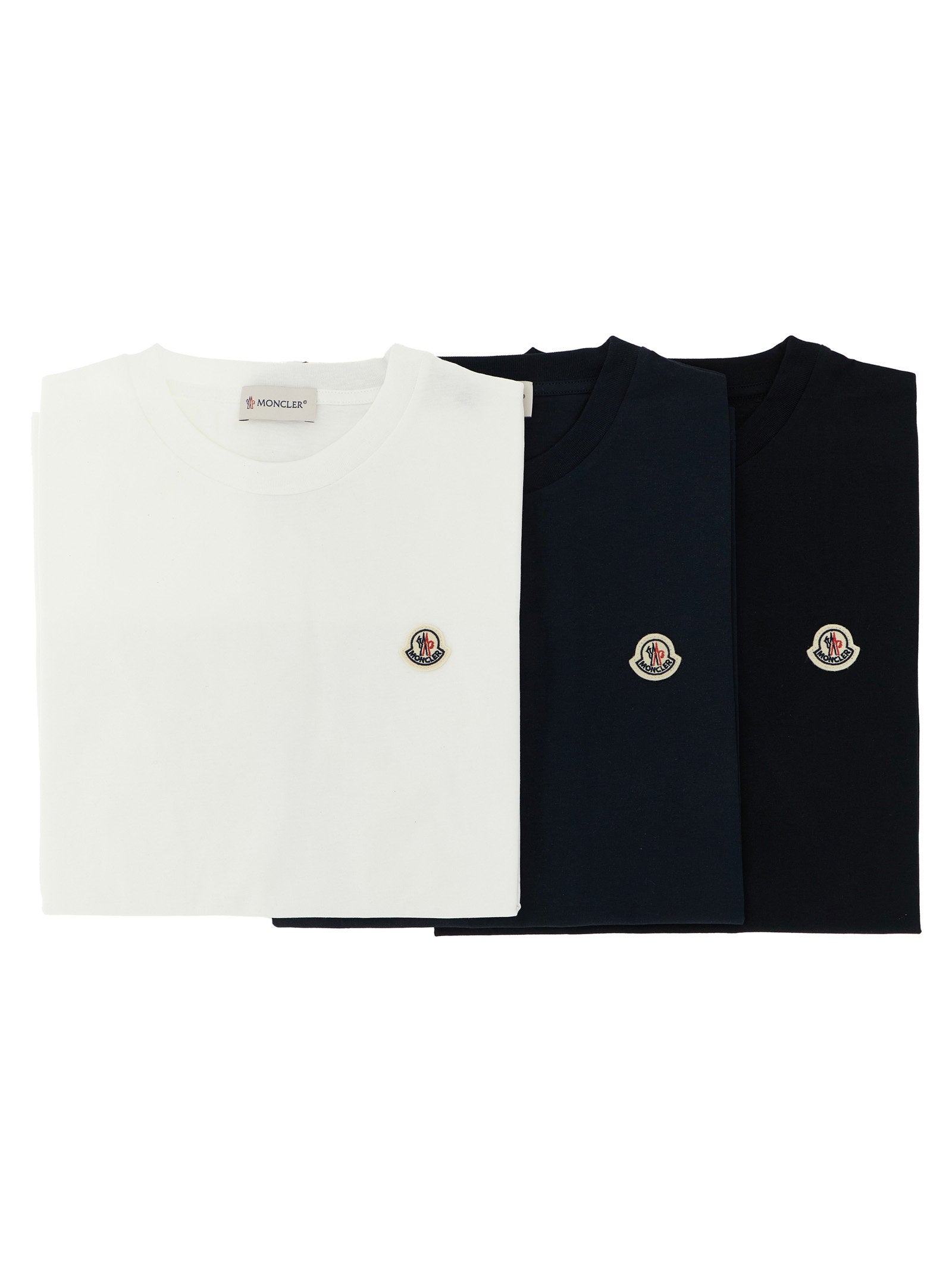 Moncler Enfant 3-pack Logo Patch T-shirt – 100% cotton