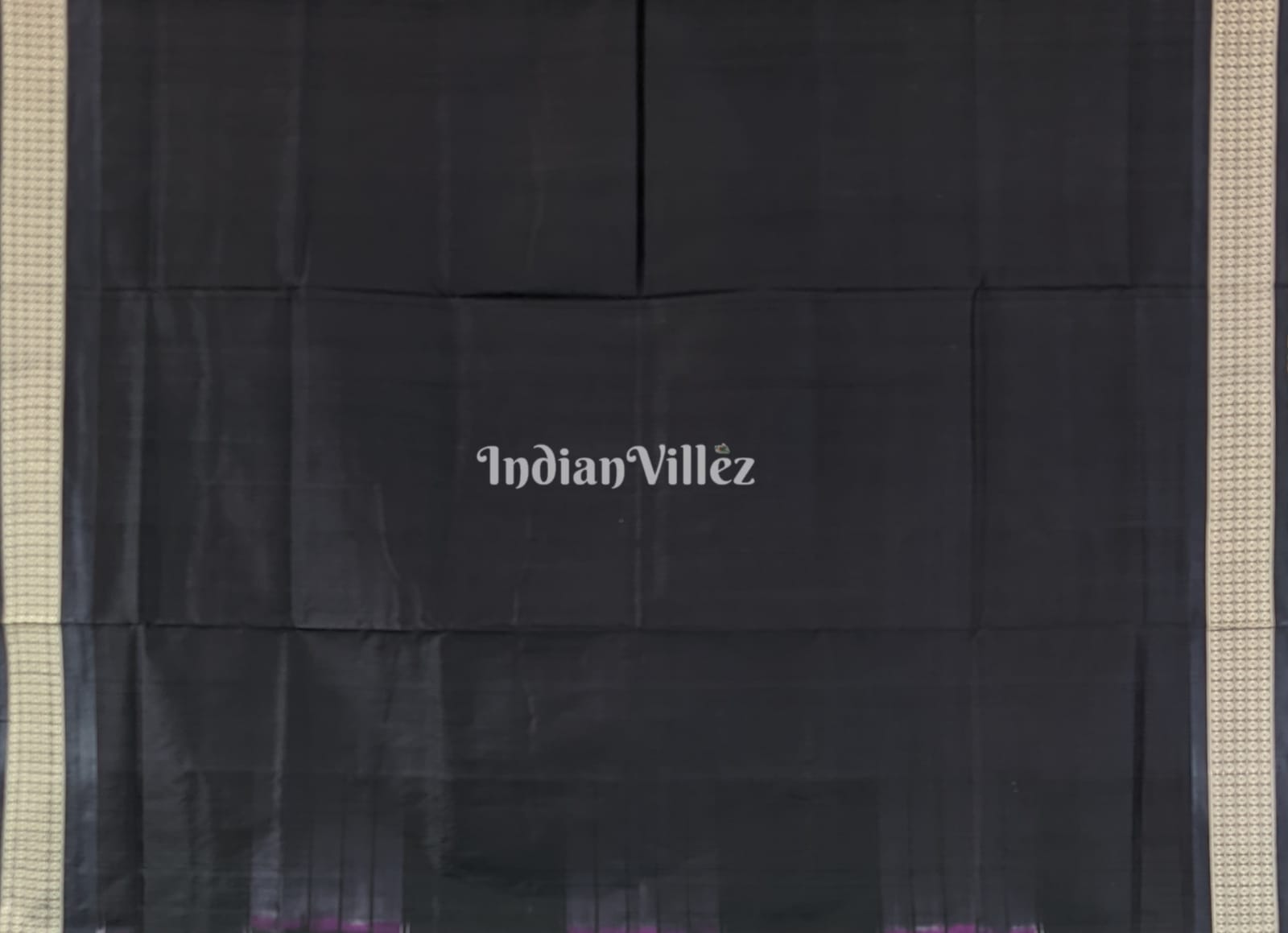 IndianVillèz Purple White Pasapali Sambalpuri Silk Saree - view 6