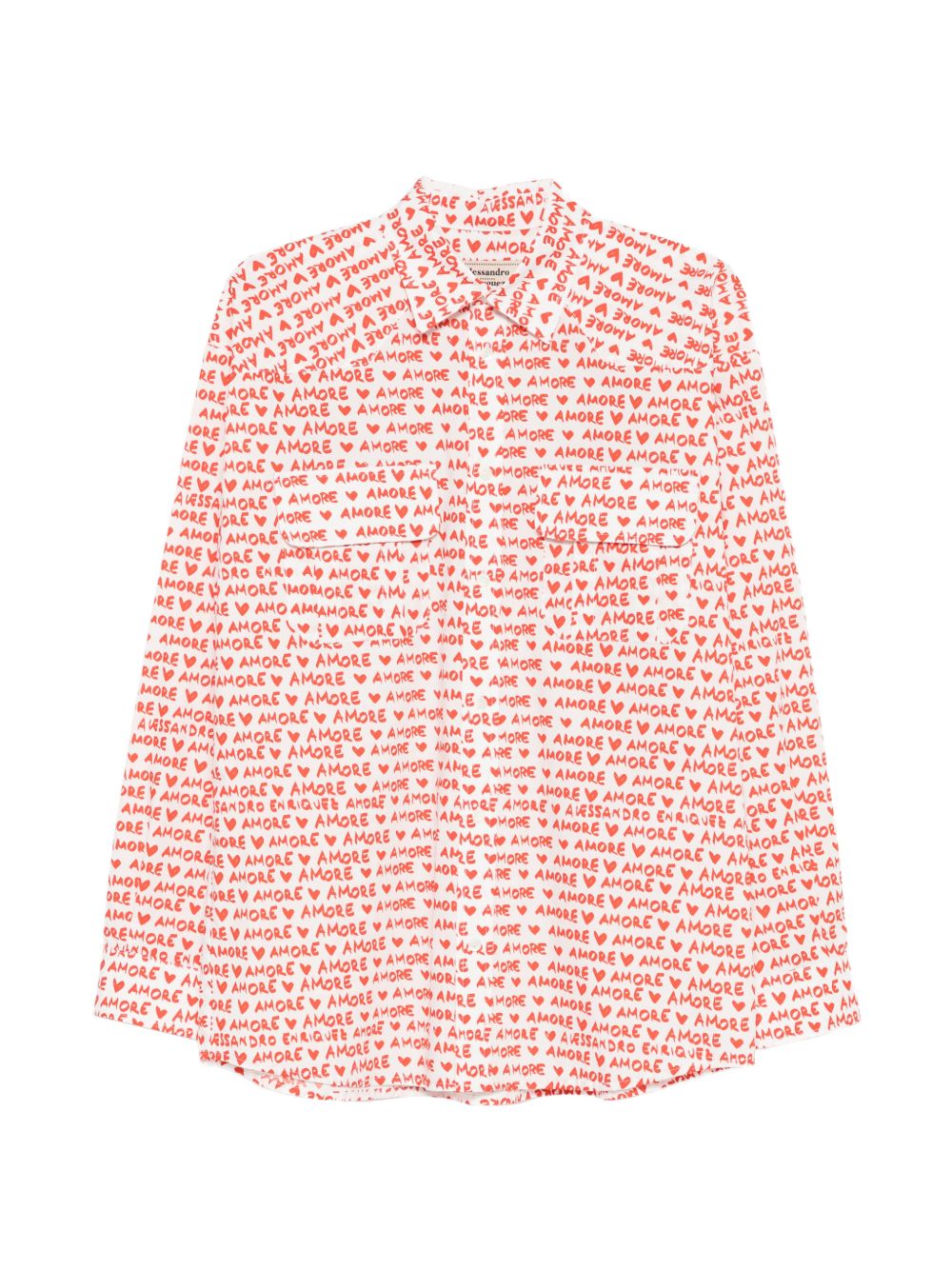 Alessandro Enriquez Printed cotton shirt – Cotton 100%