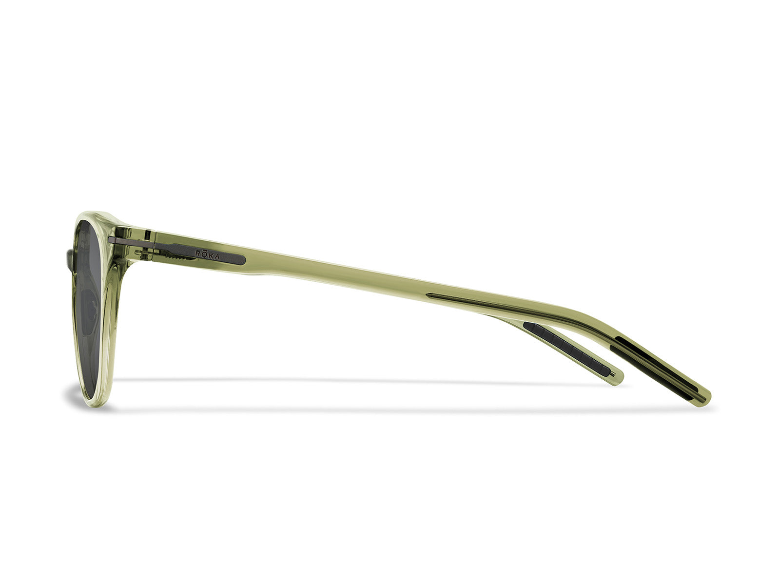 ROKA Lola 2.0 Sunglasses Outlet – Crystal Tahoe Frame - Dark Carbon (Polarized) Lens - view 32