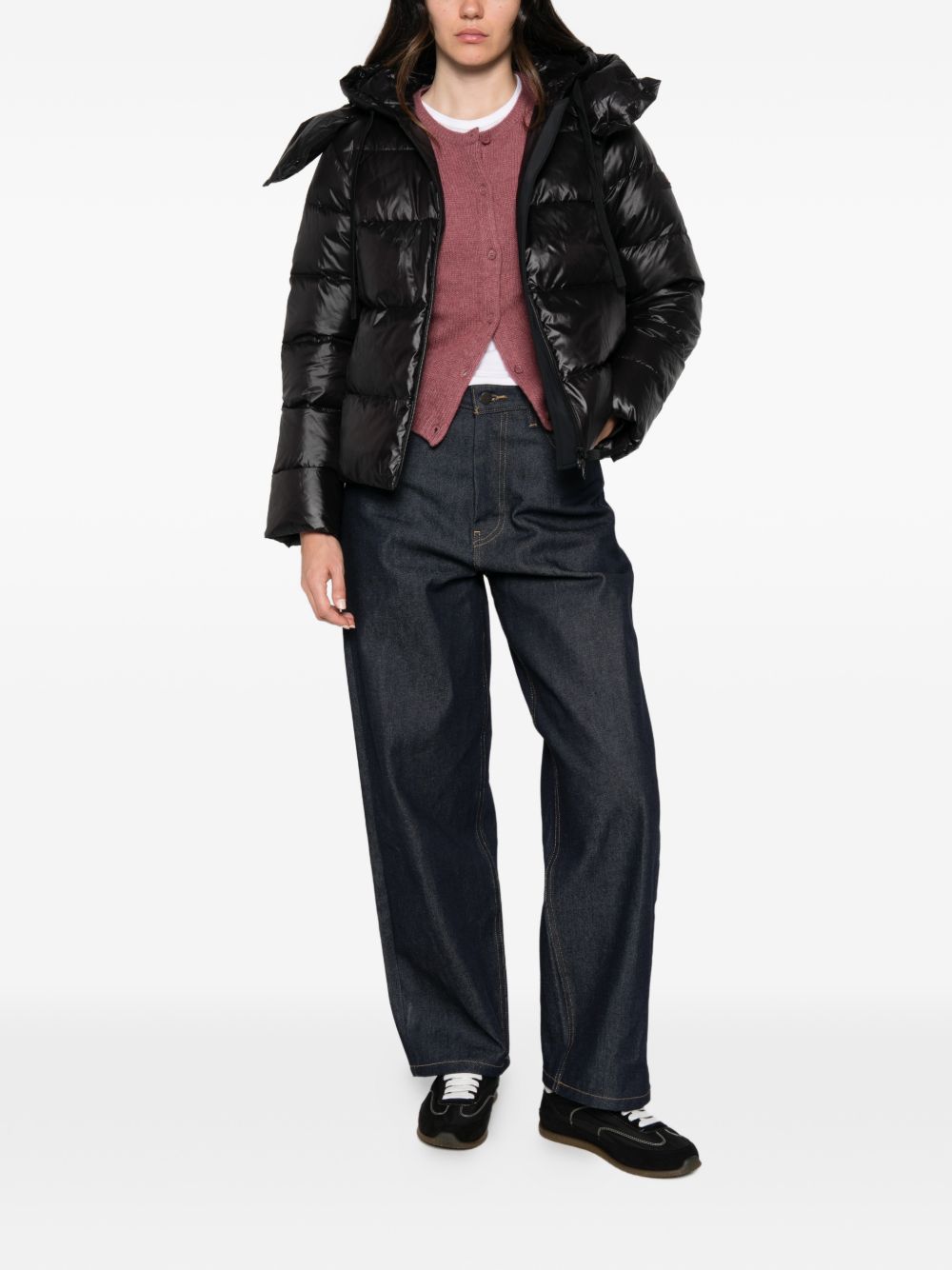 PEUTEREY Coats BLACK – Polyeser 100% - view 2