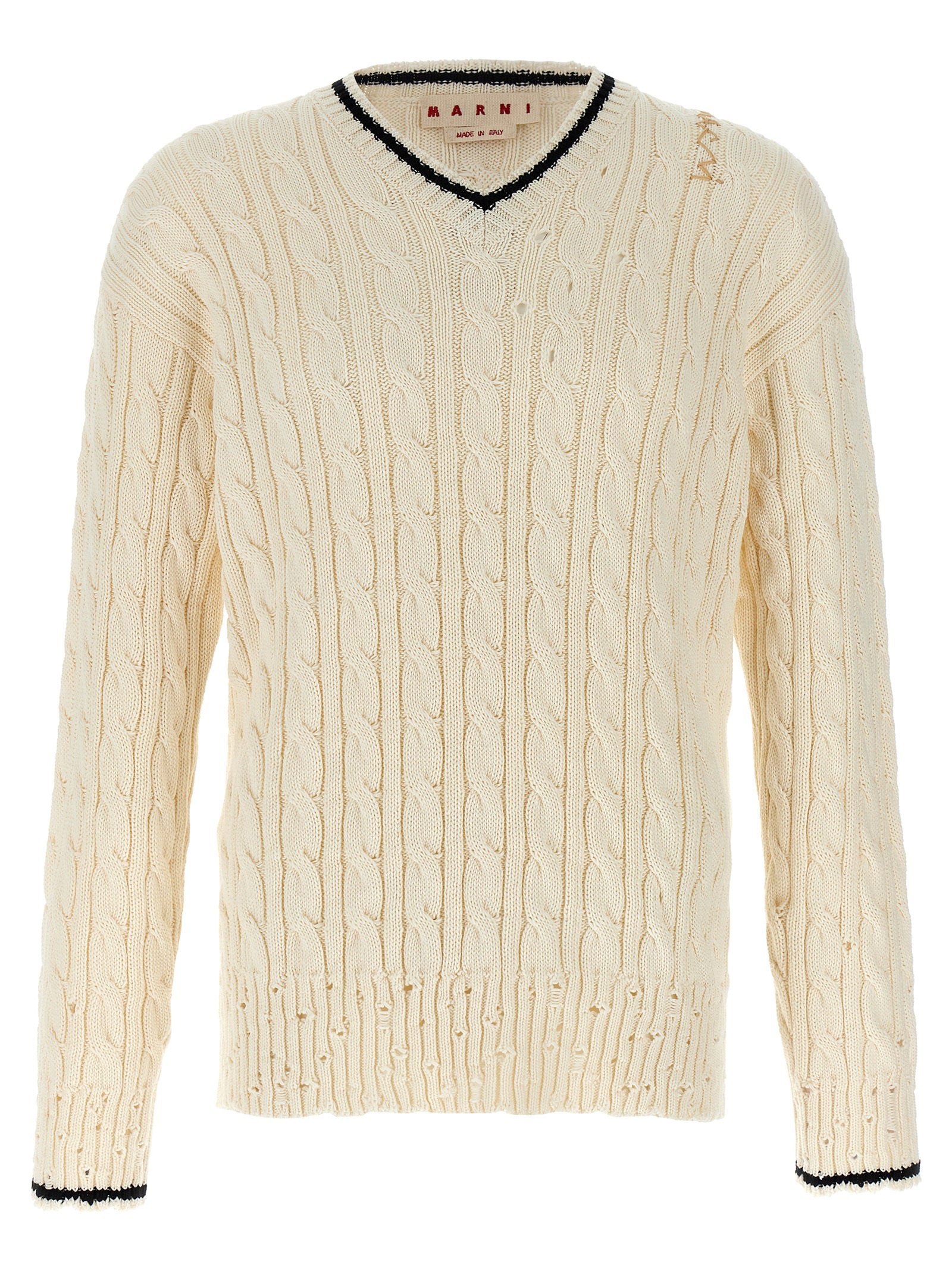 Marni V Neckline Sweater – 100% cotton