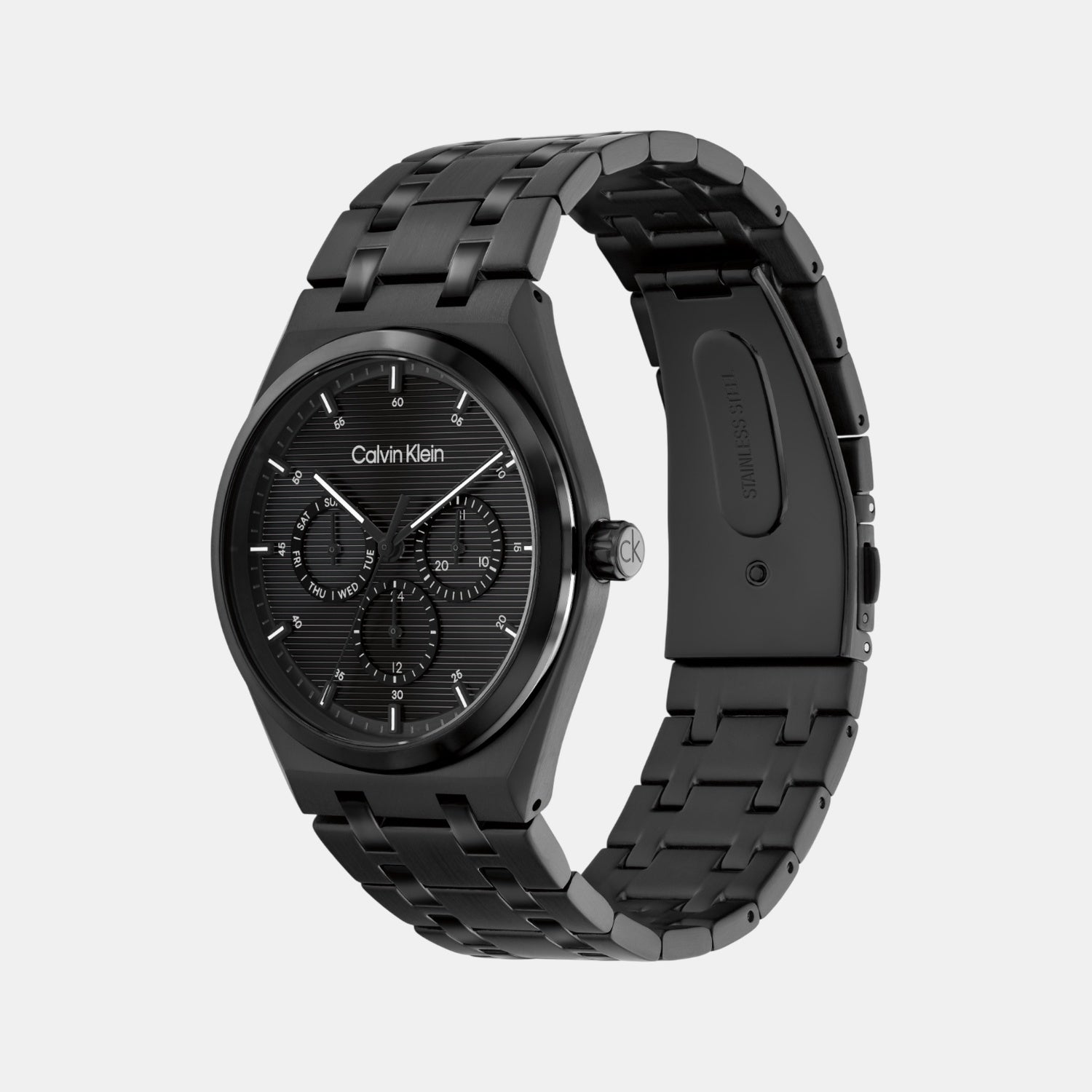 Calvin Klein Ck Motion Men Quartz Black Dial Multi-Function Stainless Steel Watch 25200522 - view 2
