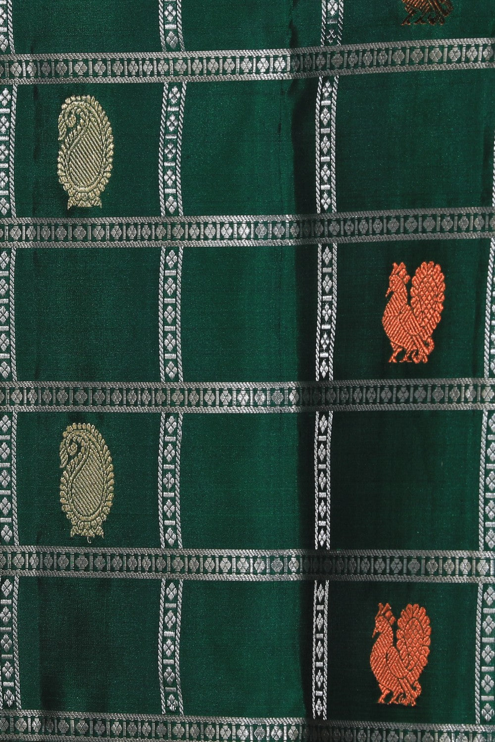 Kalanjali Kanchi Silk Green Saree – Women's - view 2
