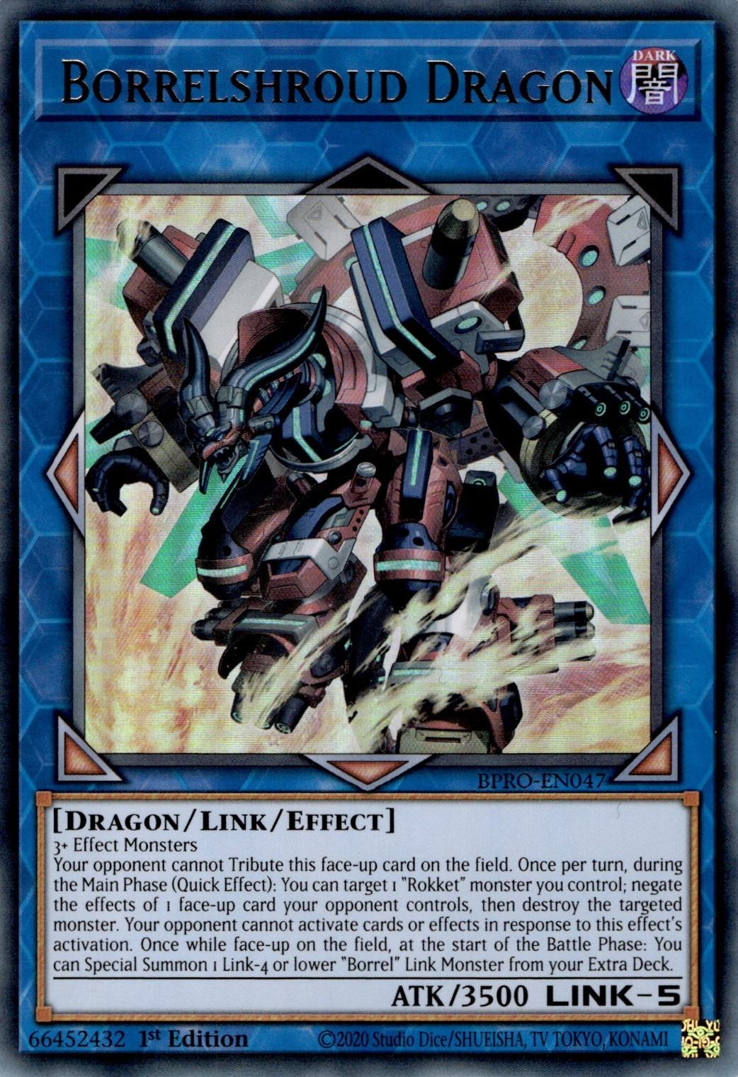 Yu-Gi-Oh! Borrelshroud Dragon - BPRO-EN047 - Ultra Rare - 1st Edition