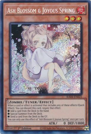 Ash blossom joyous – Yu-Gi-Oh! Ash Blossom & Joyous Spring - Alternate Art - RA04-EN025 - Secret Rare - 1st Edition