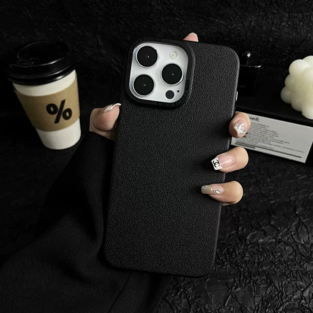 Million Cases iPhone 14 Series Frosted Elegance Leather Pattern Case