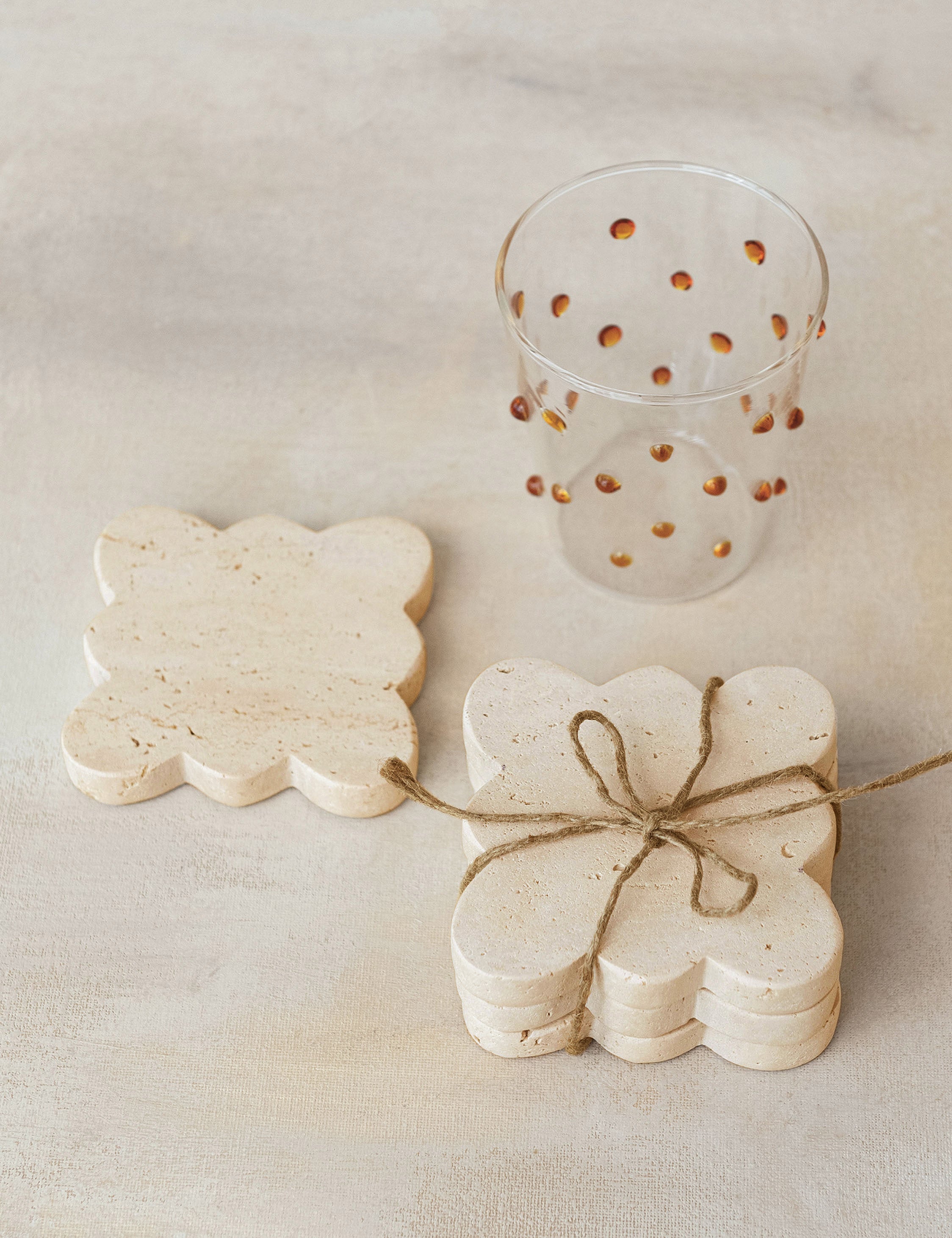 Lulu and Georgia Cabral Coasters (Set of 4) – Natural - view 2