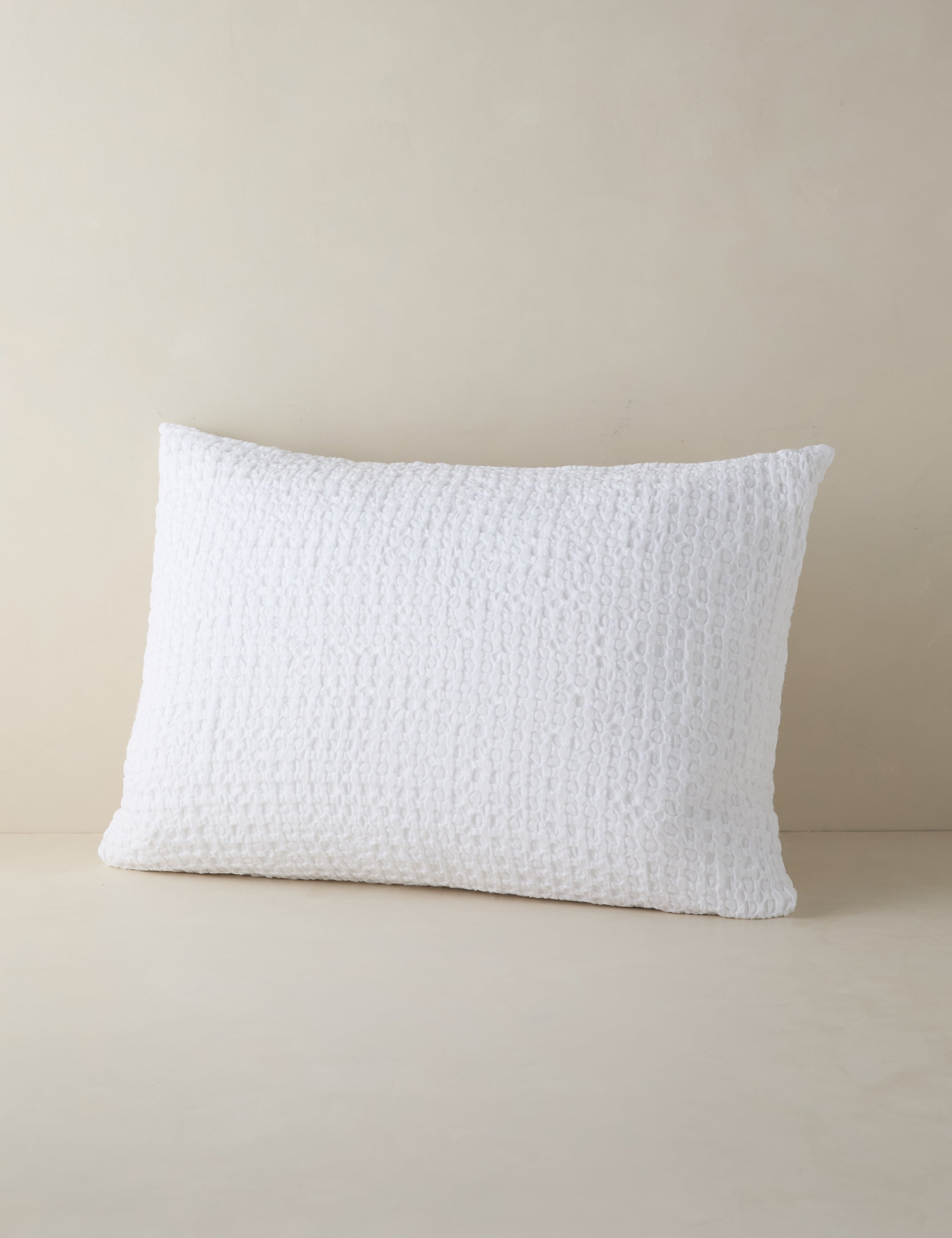 Lulu and Georgia Lenora Textured Cotton Linen Sham