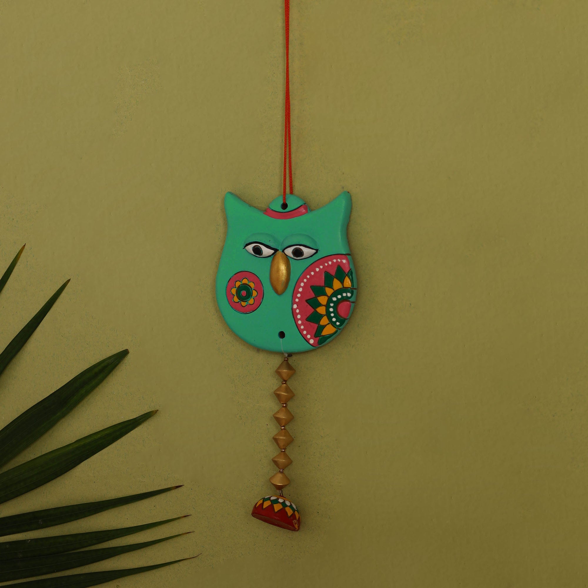 KHUSHBASH - HAPPY LOOM OF EAST Bishnupur Handpainted Terracotta Wall Hanging 82 - view 2