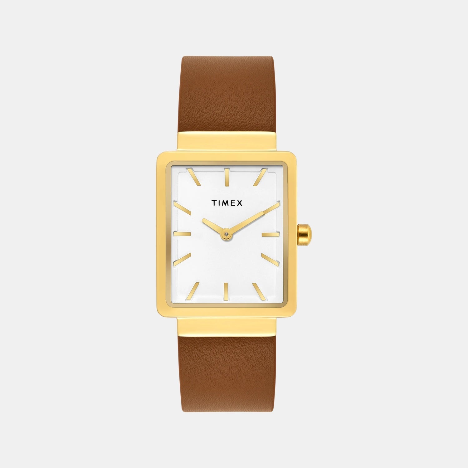 Timex Fashion Women Quartz White Dial Analog Leather Watch TWEL20700