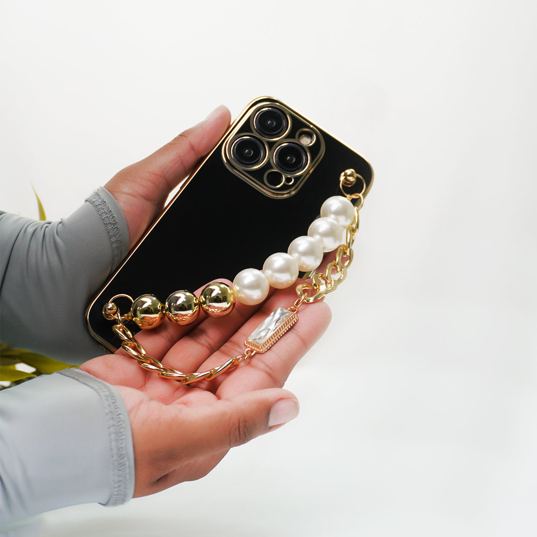 Peeperly Bold Contrast Vibrant Case with Pearl Bracelet - view 7