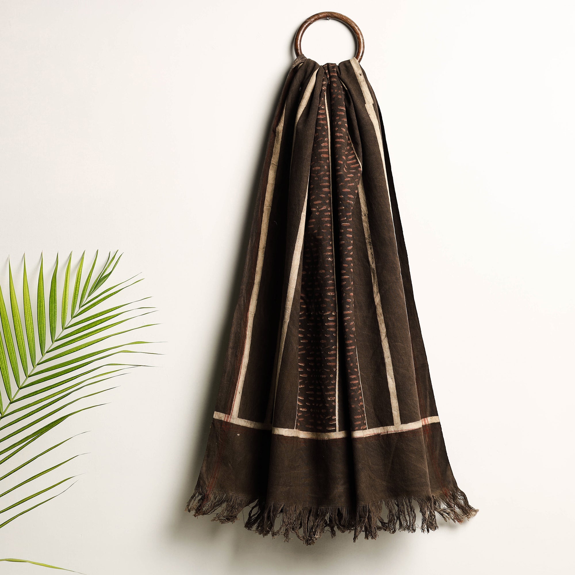 SOUTH KARGHA Brown - Akola Block Printed Pure Handloom Cotton Towel