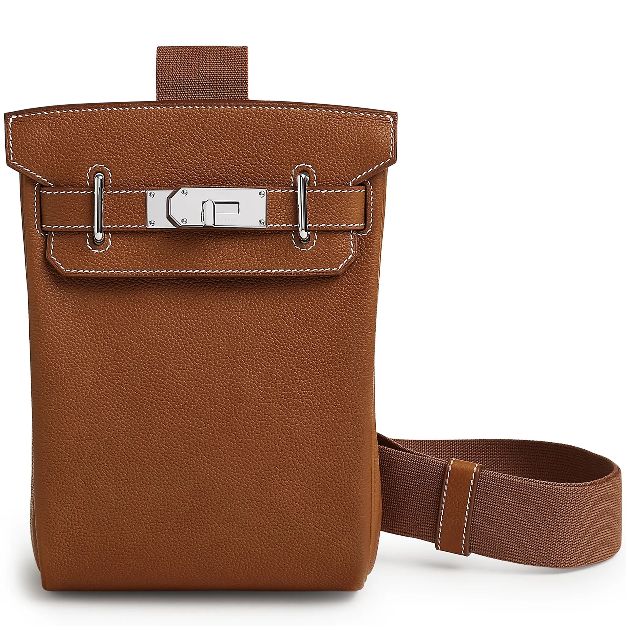 Hermès Paris Hermès Hac a Dos PM Barenia Faubourg Fauve Palladium Hardware Backpack