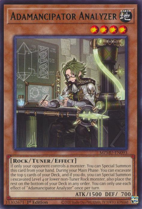 Yu-Gi-Oh! Adamancipator Analyzer - MZMU-EN093 - Rare - 1st Edition