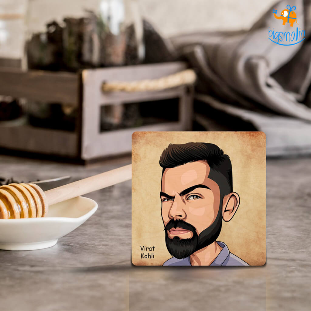 Bigsmall_cc Virat Kohli Wooden Coasters - view 4
