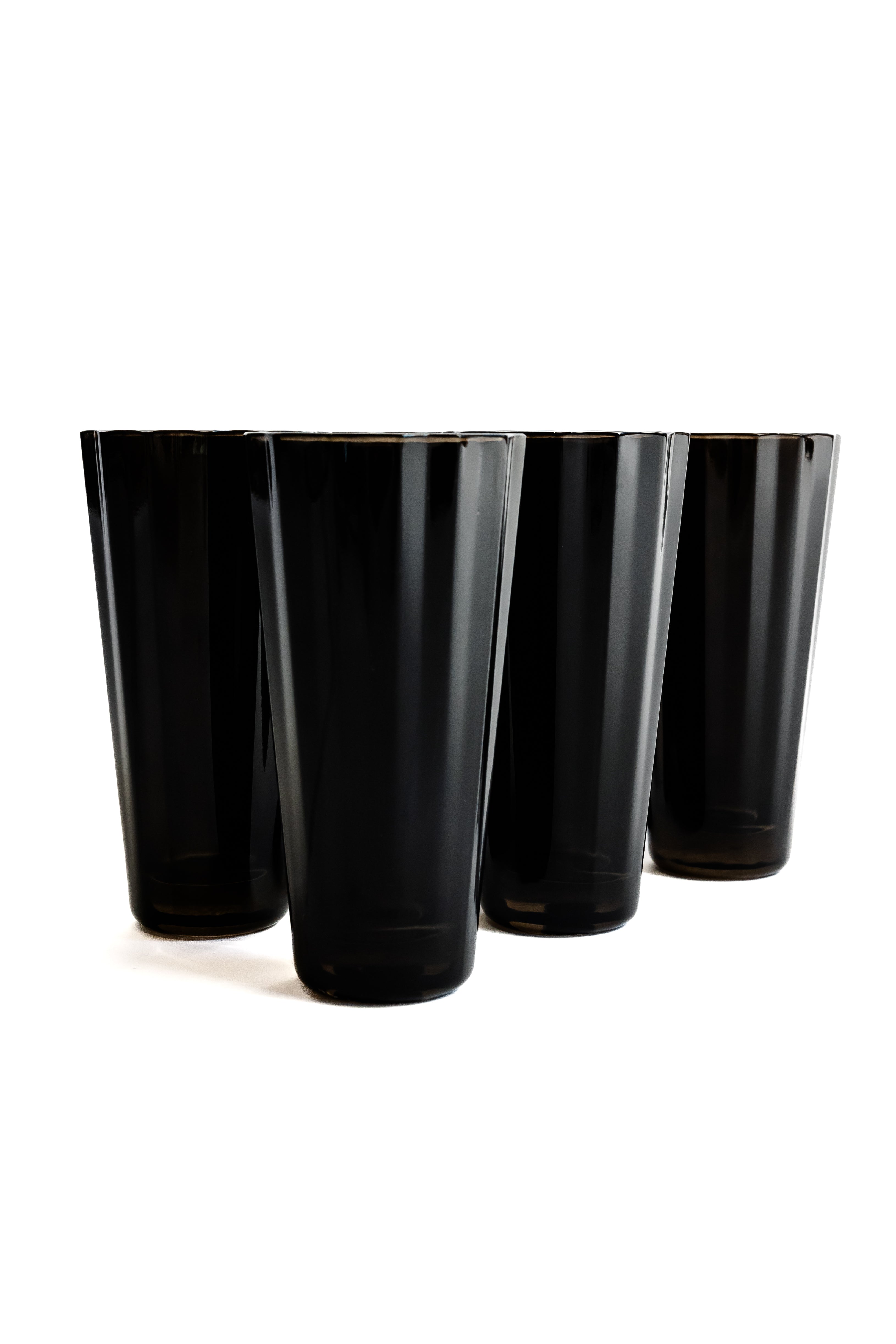 Estelle Colored Glass Estelle Colored Sunday High Balls - Set of 6 {Black} - view 5