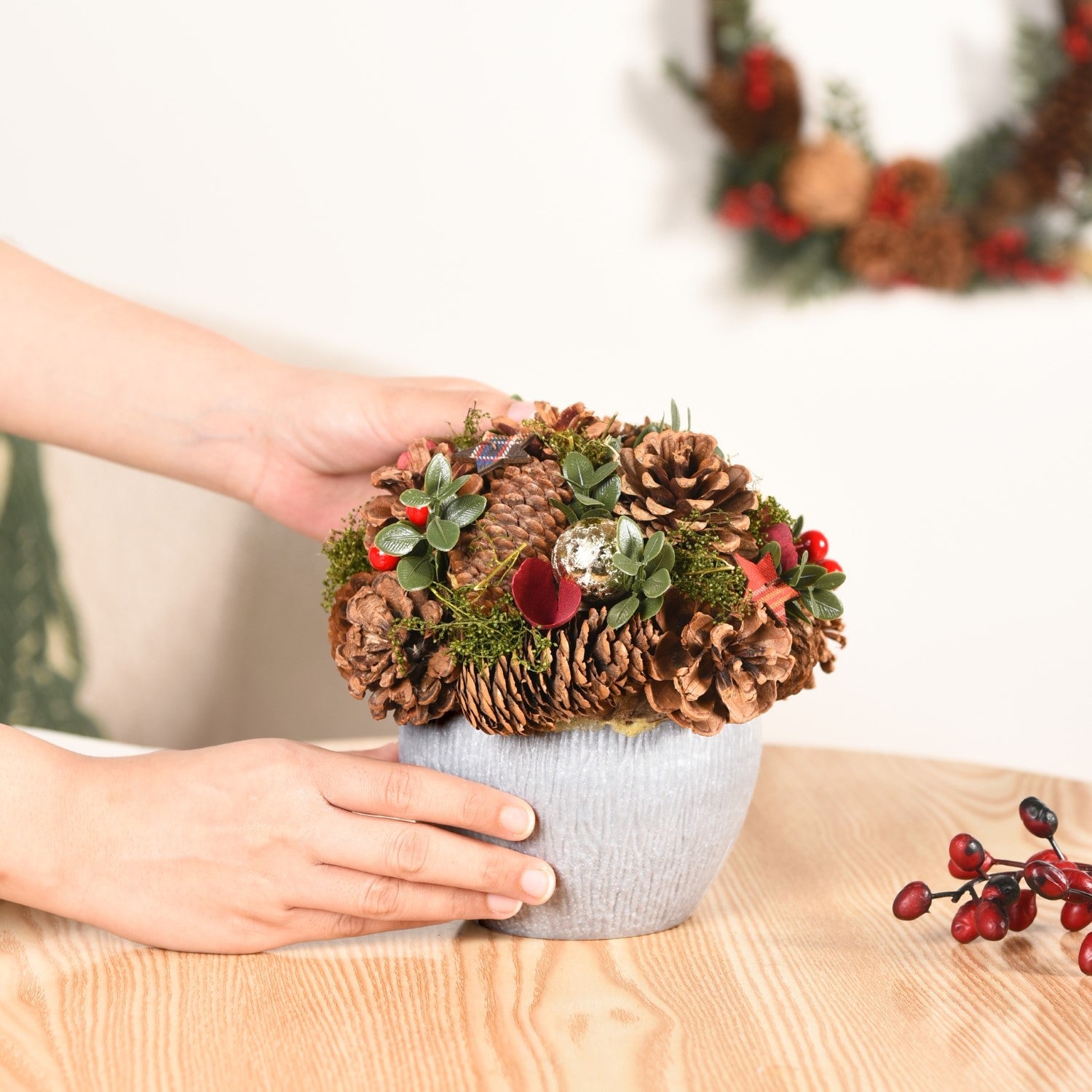 Nestasia Holiday Delight Decorative Flower Pot - view 2