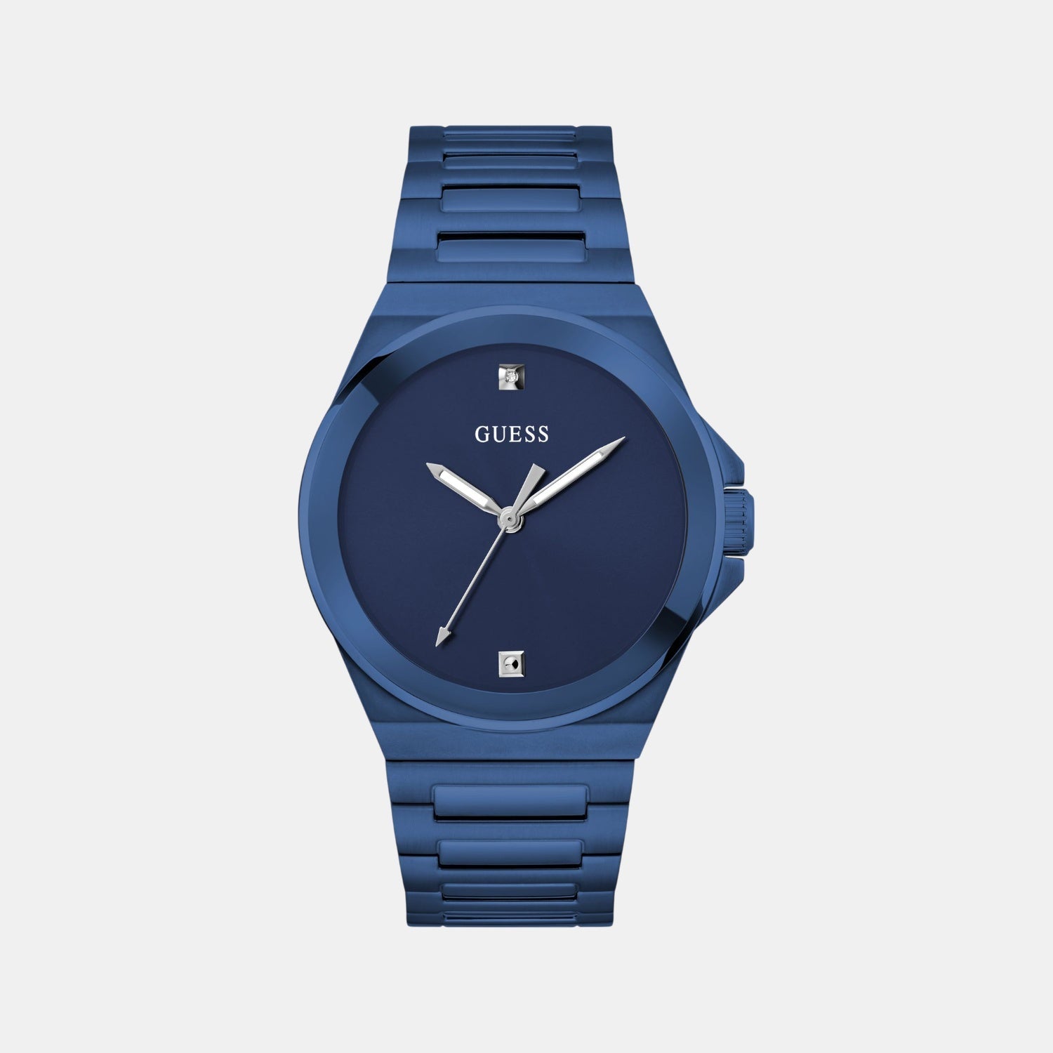 Guess Dress Men Quartz Blue Dial Analog Stainless Steel Watch GW0833G1