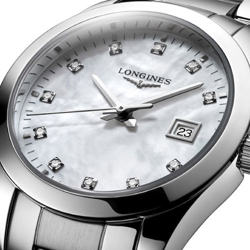 Longines Conquest Classic White Mother-Of-Pearl dial Women 29.5mm - view 3