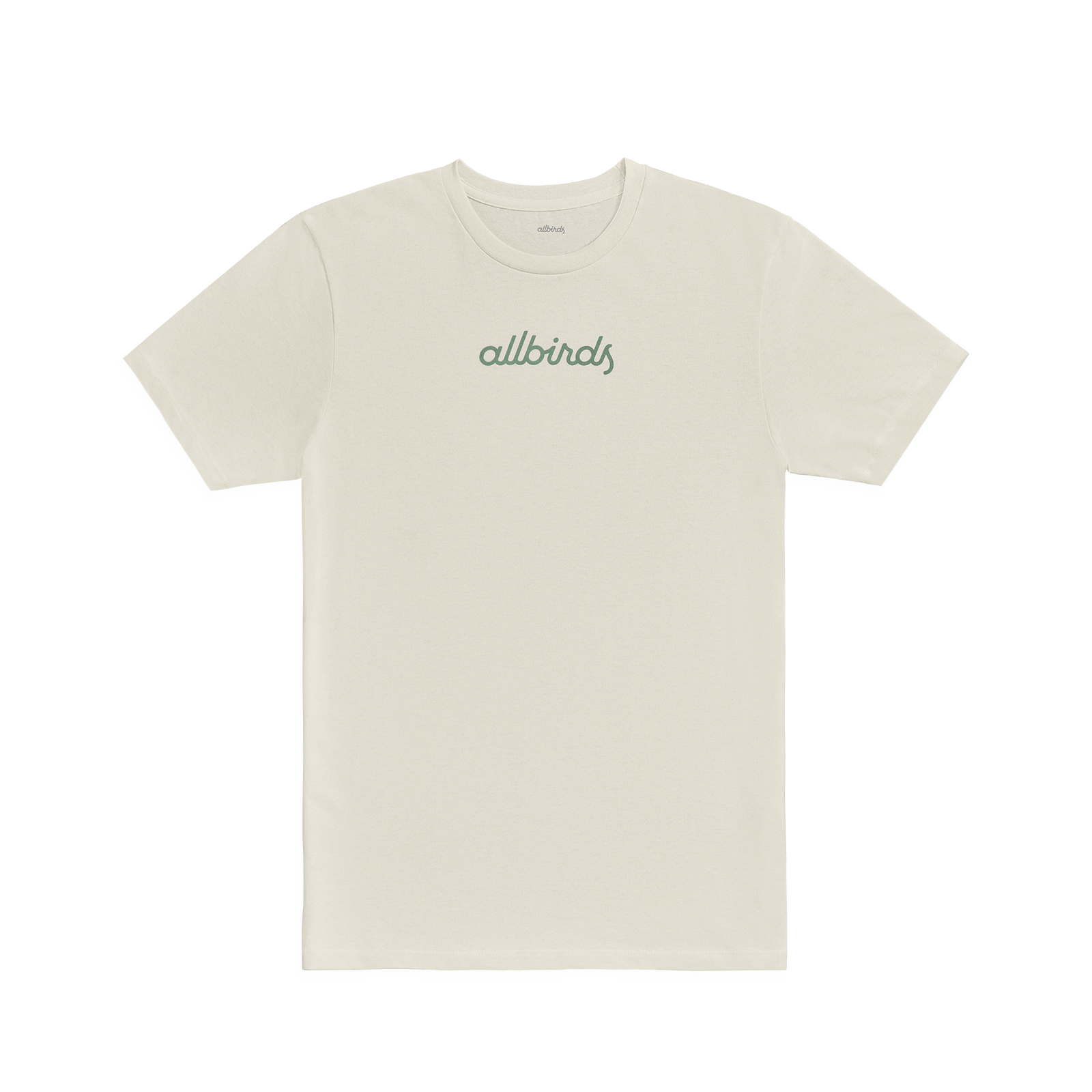 Allbirds Men's Recycled Tee - Logo - Natural White