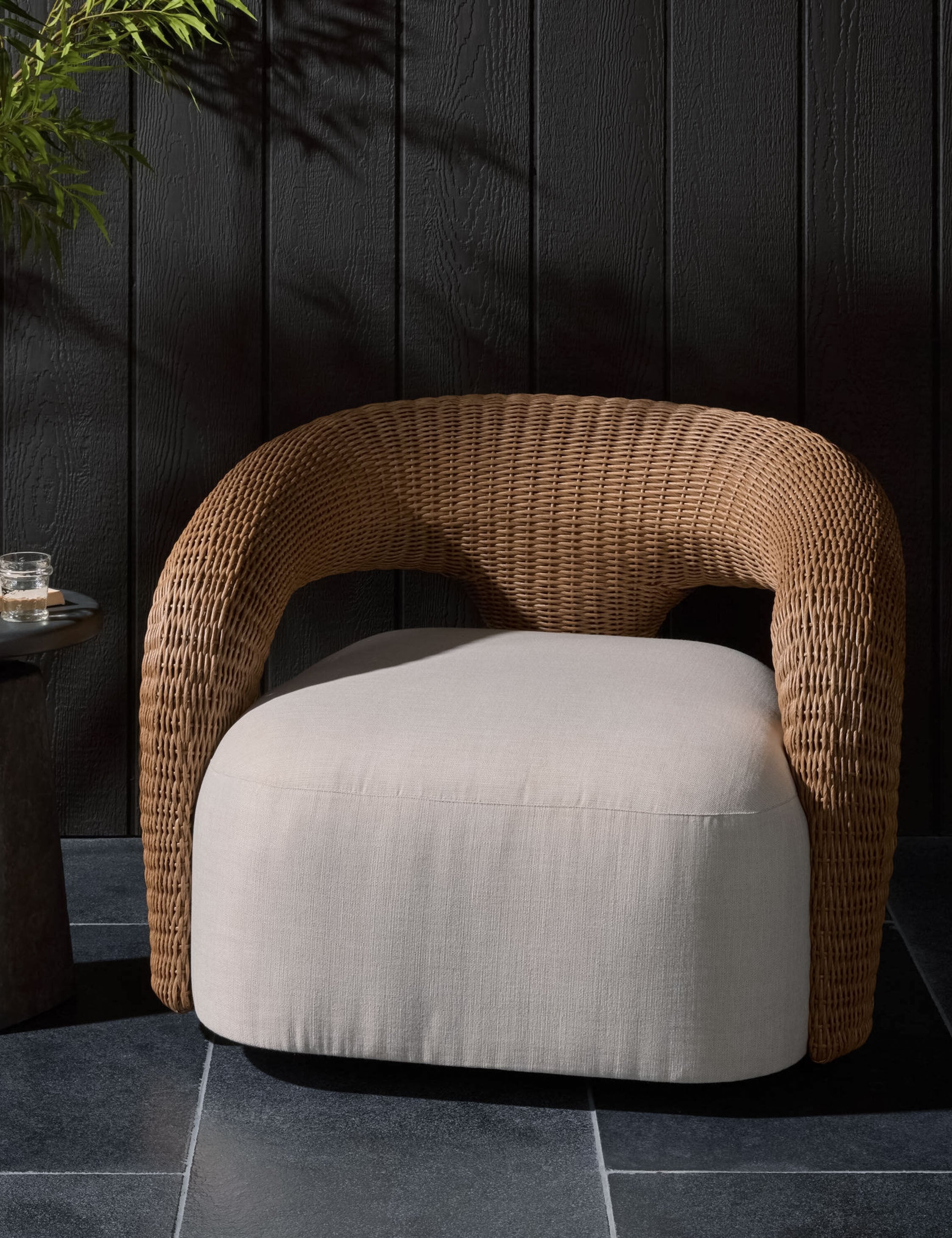 Lulu and Georgia Hampton Outdoor Swivel Chair - view 2