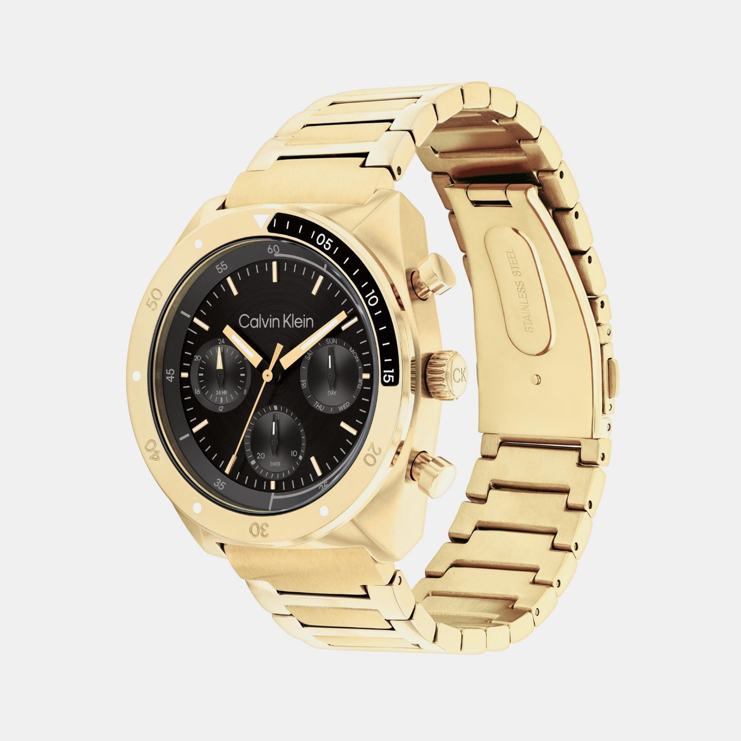 Calvin Klein Ck Flex Men Quartz Black Dial Multi-Function Stainless Steel Watch 25200465 - view 2