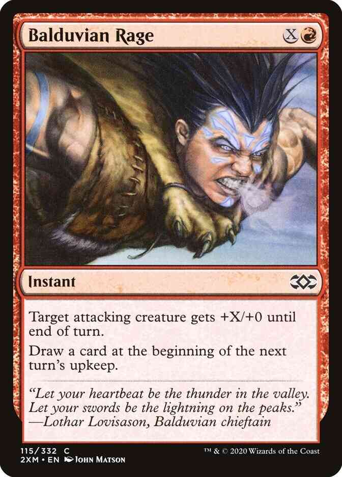 Balduvian rage 115 – Magic Balduvian Rage [115] [Double Masters] [Non-Foil]
