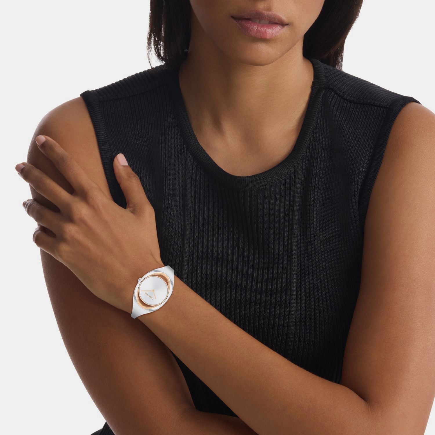 Calvin Klein Ck Elation Women Quartz Silver Dial Analog Stainless Steel Watch 25200393 - view 4
