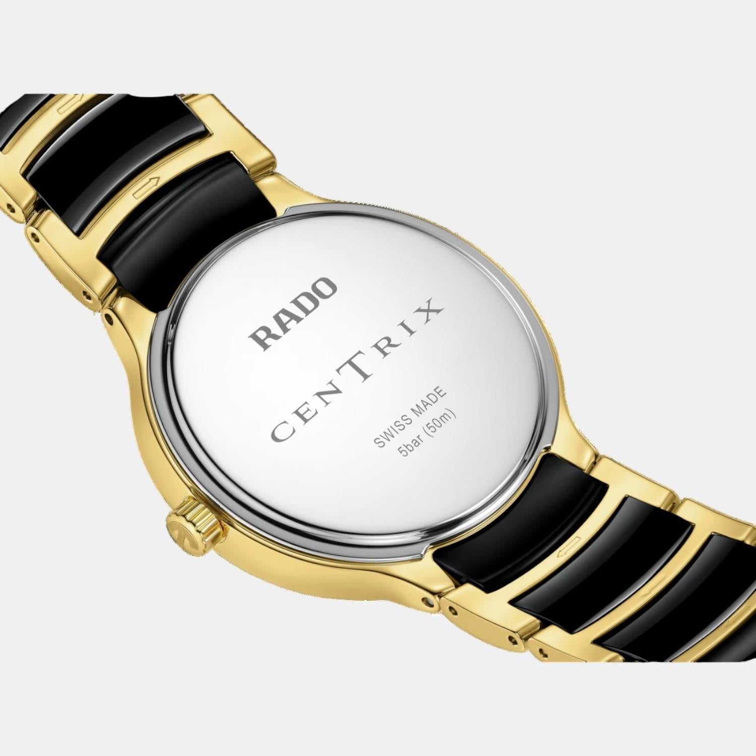Rado Centrix Women Quartz Black Dial Analog Ceramic Watch R30039712 - view 4