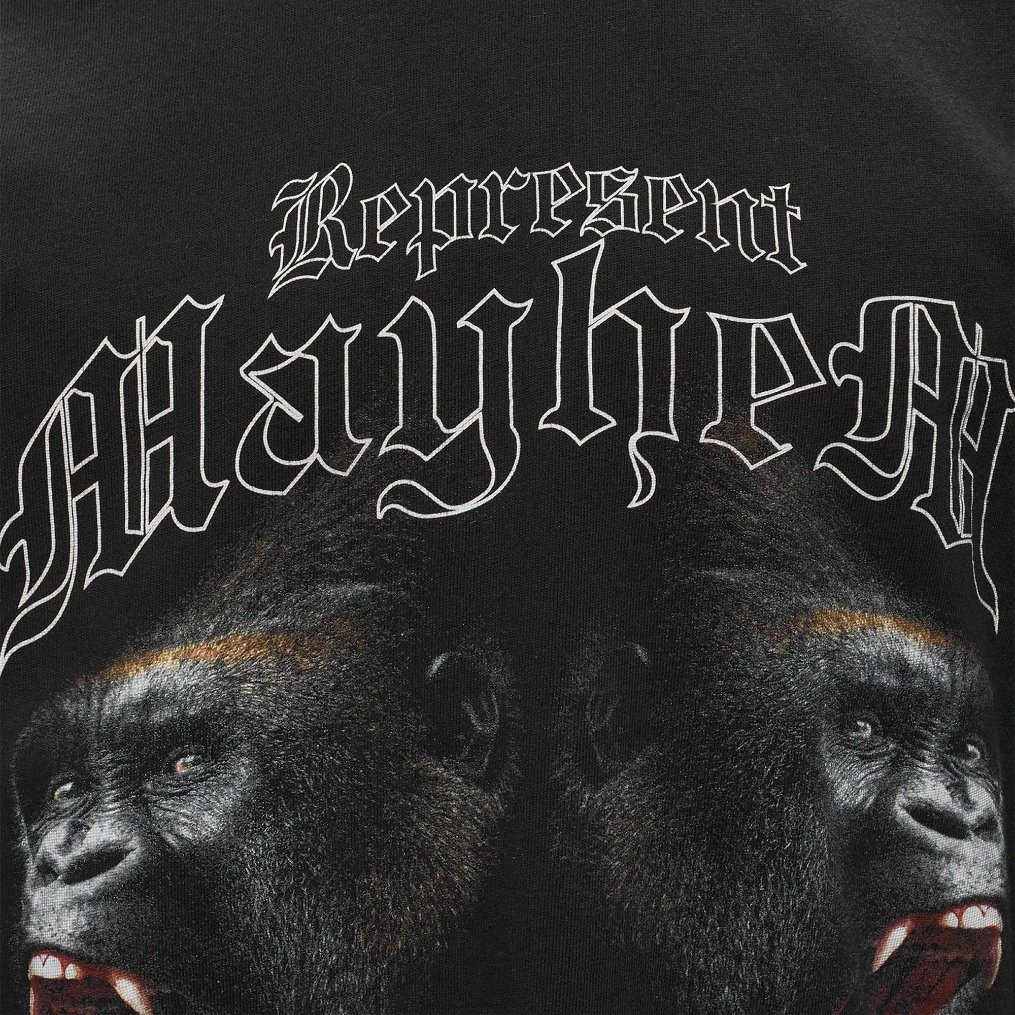 Represent | MAYHEM T-SHIRT { VINTAGE BLACK - view 3