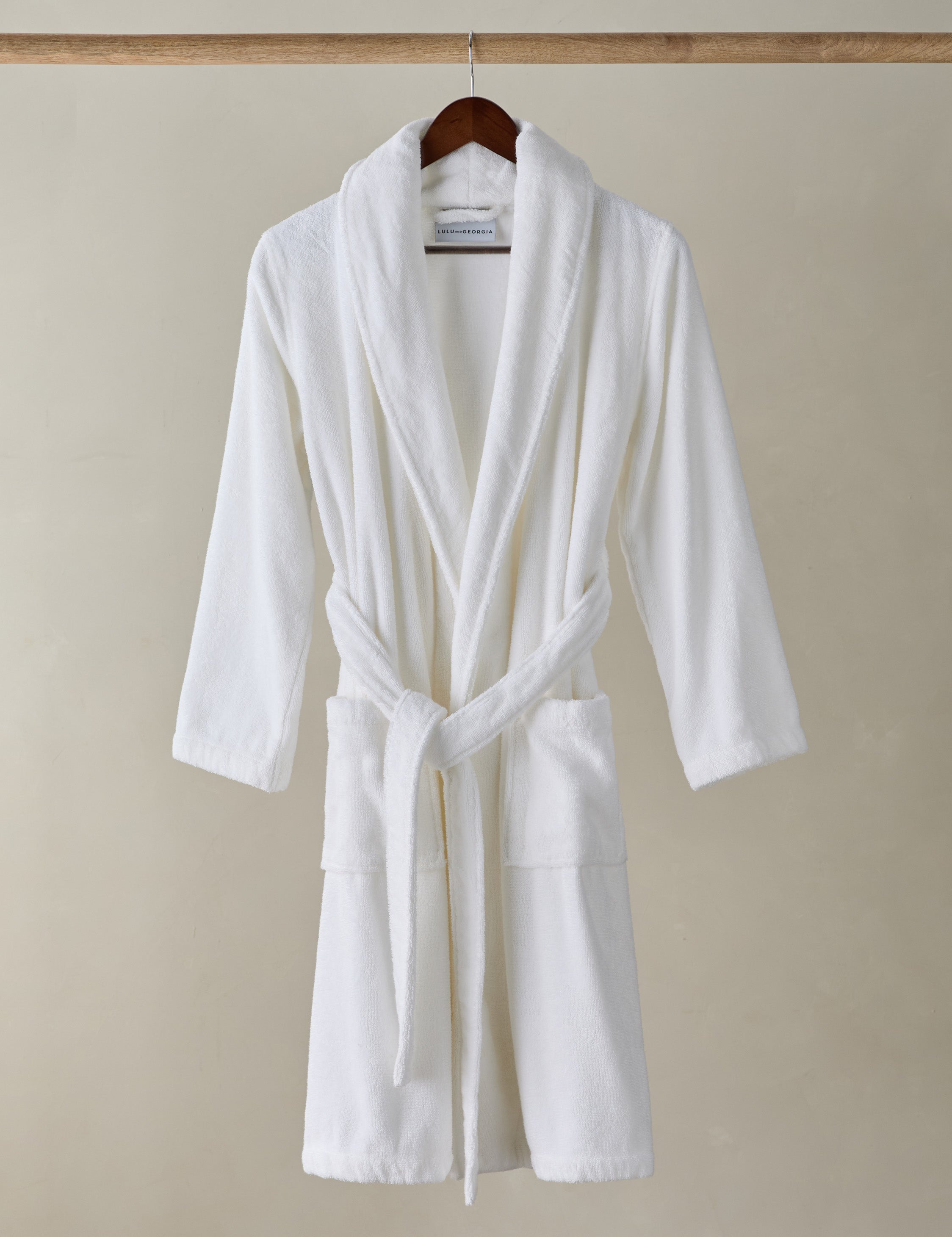 Lulu and Georgia Duna Organic Cotton Robe – White