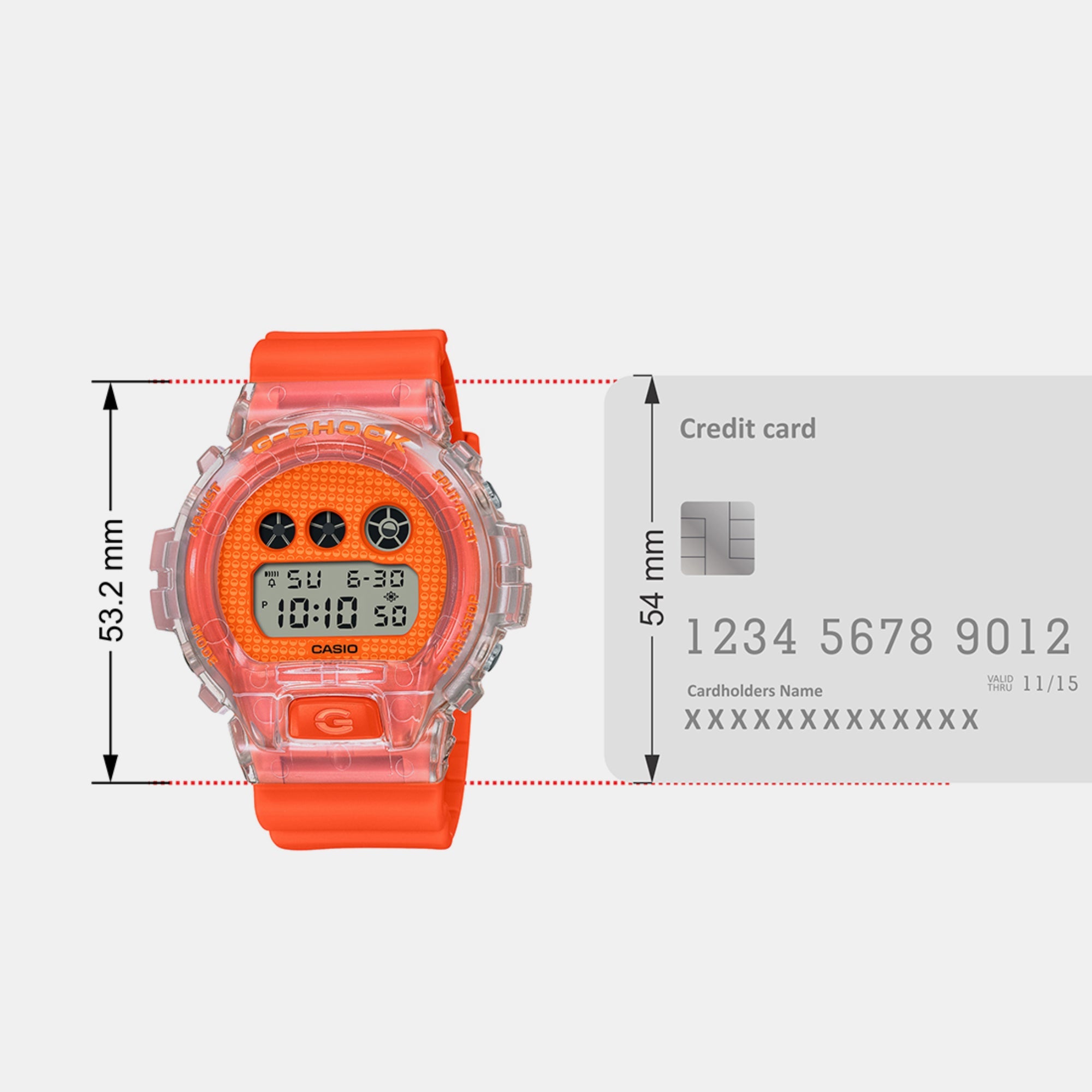 Casio G-Shock Men Quartz Orange Dial Digital Resin Watch G1362 - view 7